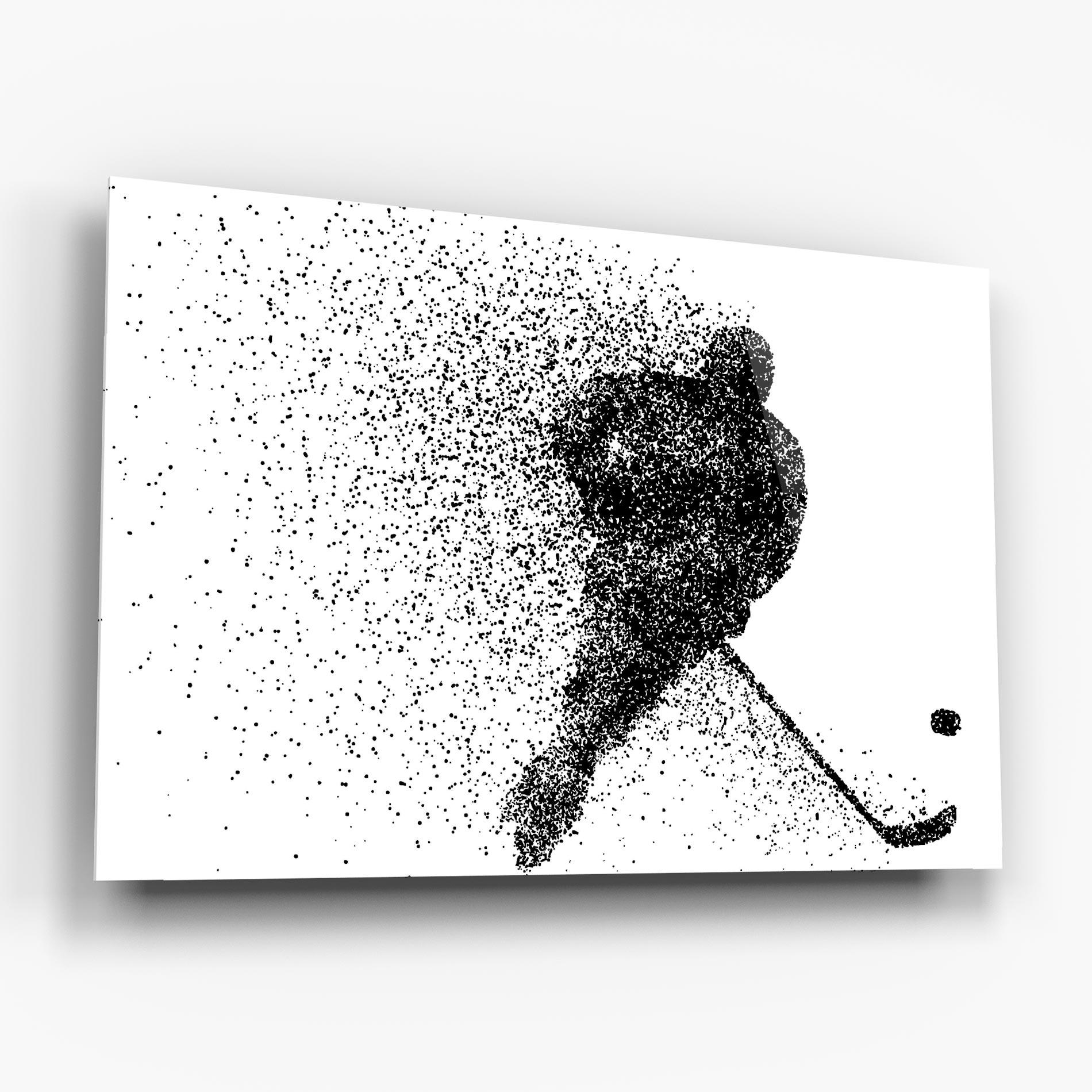 Üvegkép Hockey Art mockup 6