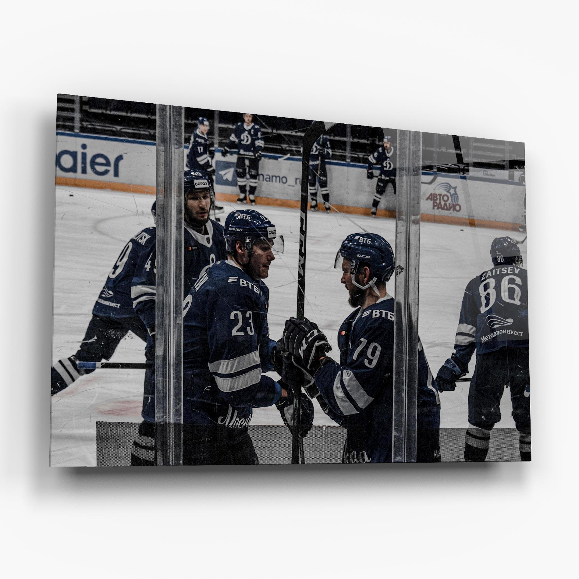 Üvegkép Hockey Players mockup 6