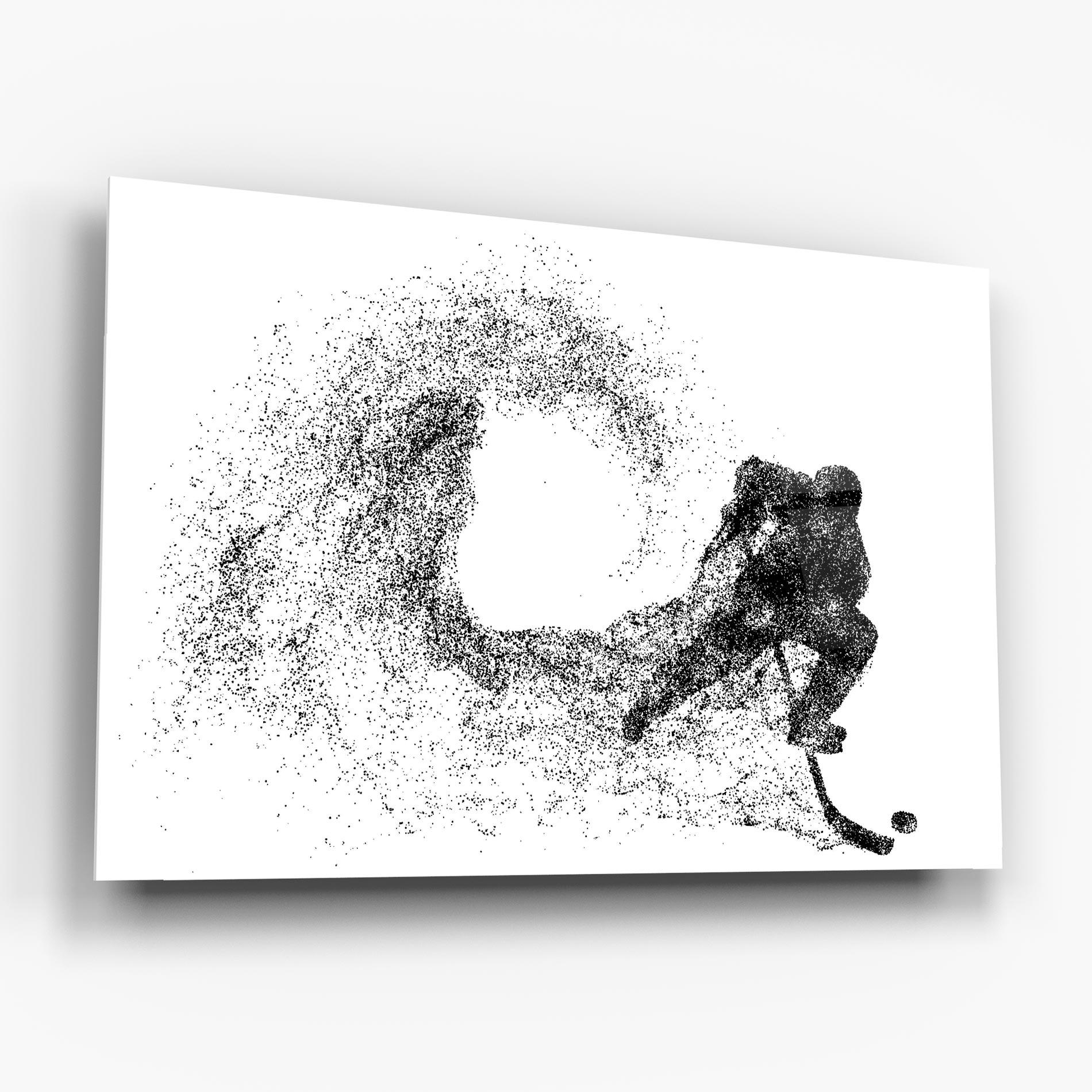Üvegkép Hockey Playing mockup 6