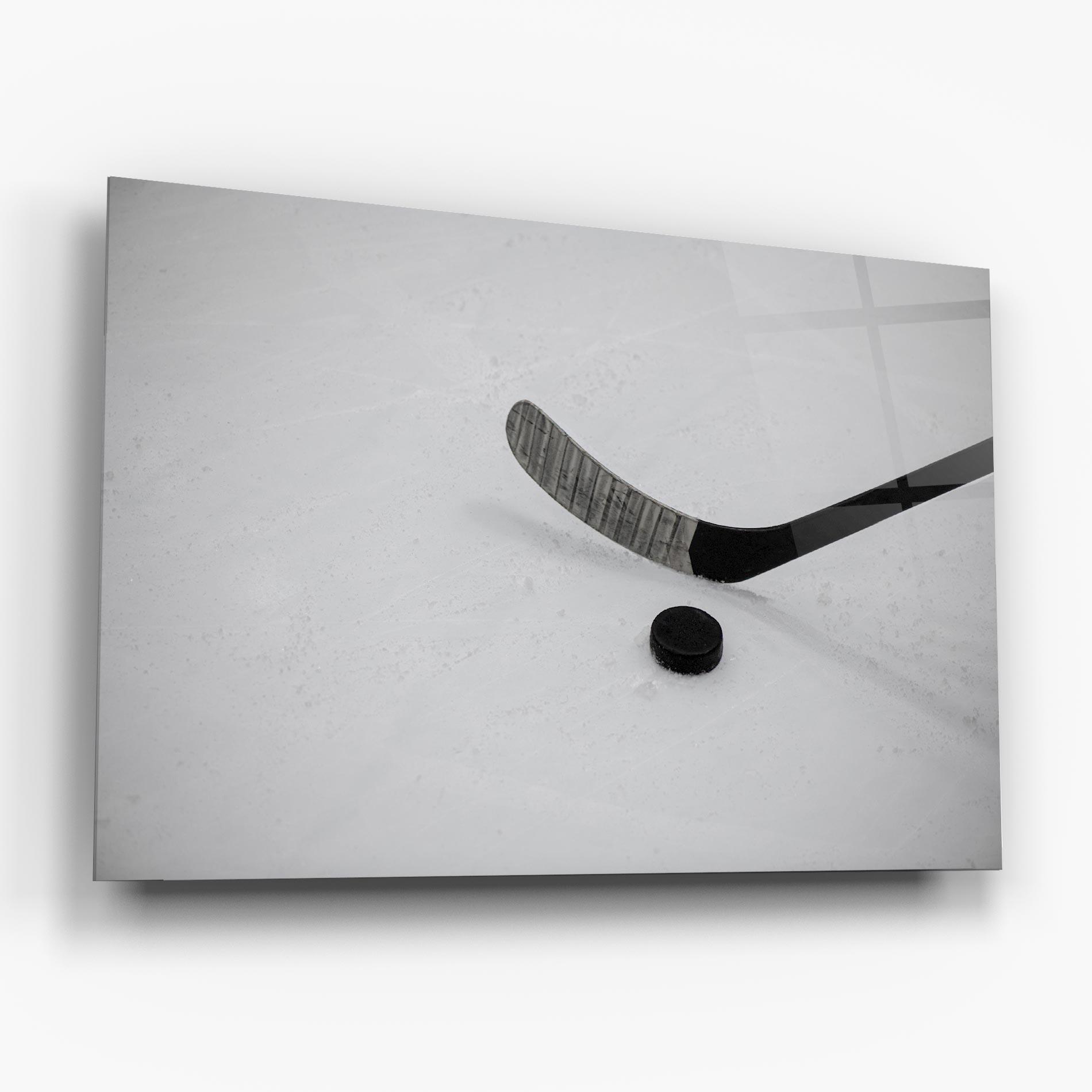 Üvegkép Hockey Puck mockup 6