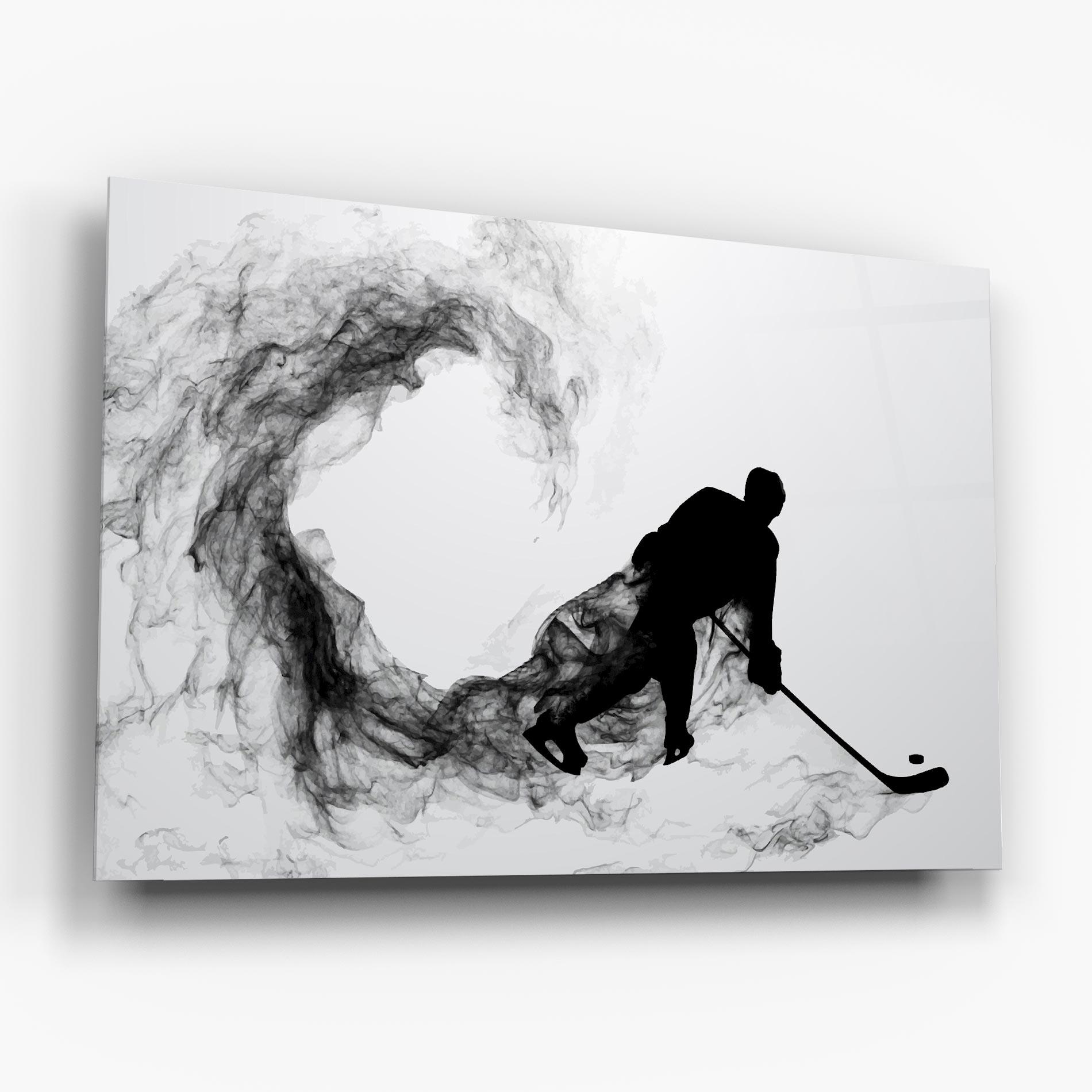 Üvegkép Hockey Smoke mockup 6