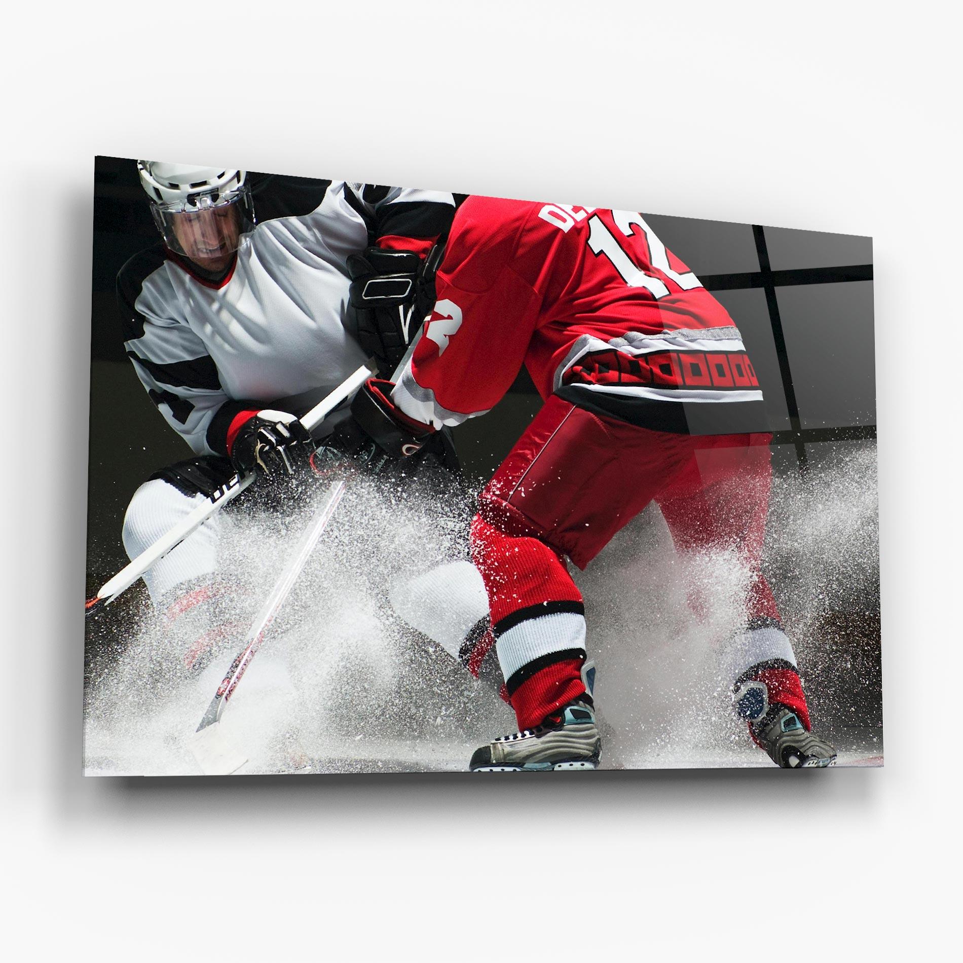 Üvegkép Red Hokey Player mockup 6