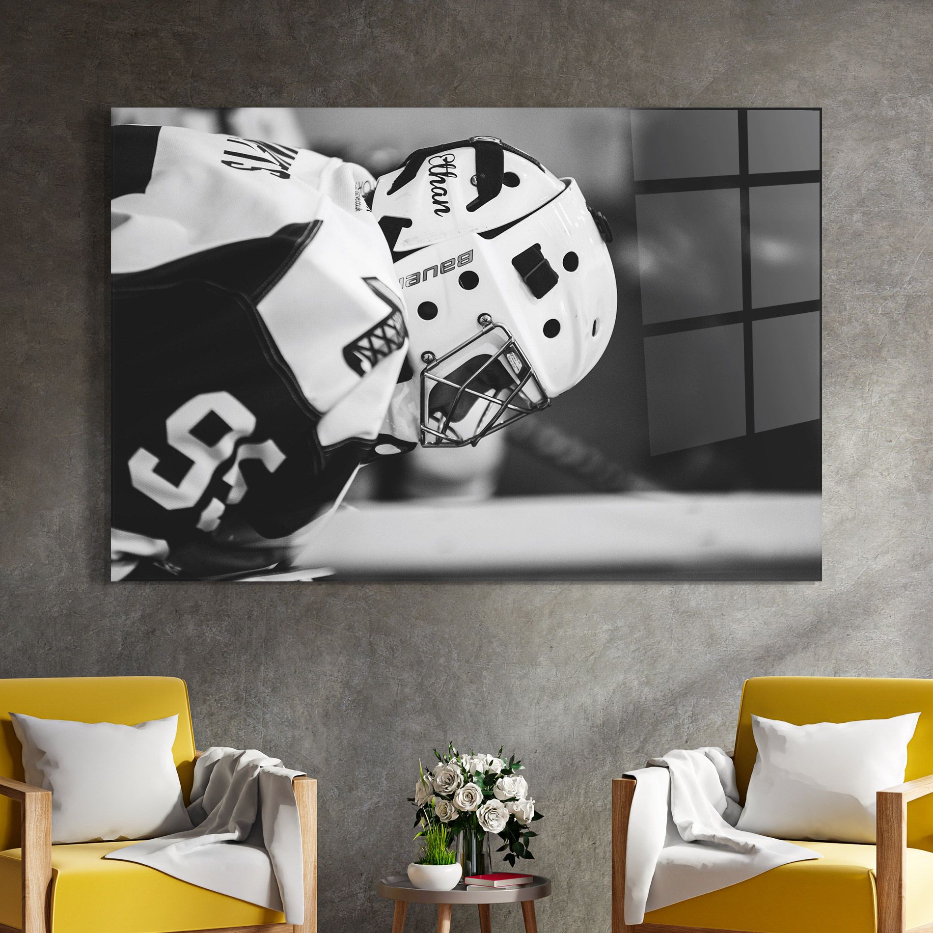 Black White Hockey mockup 4