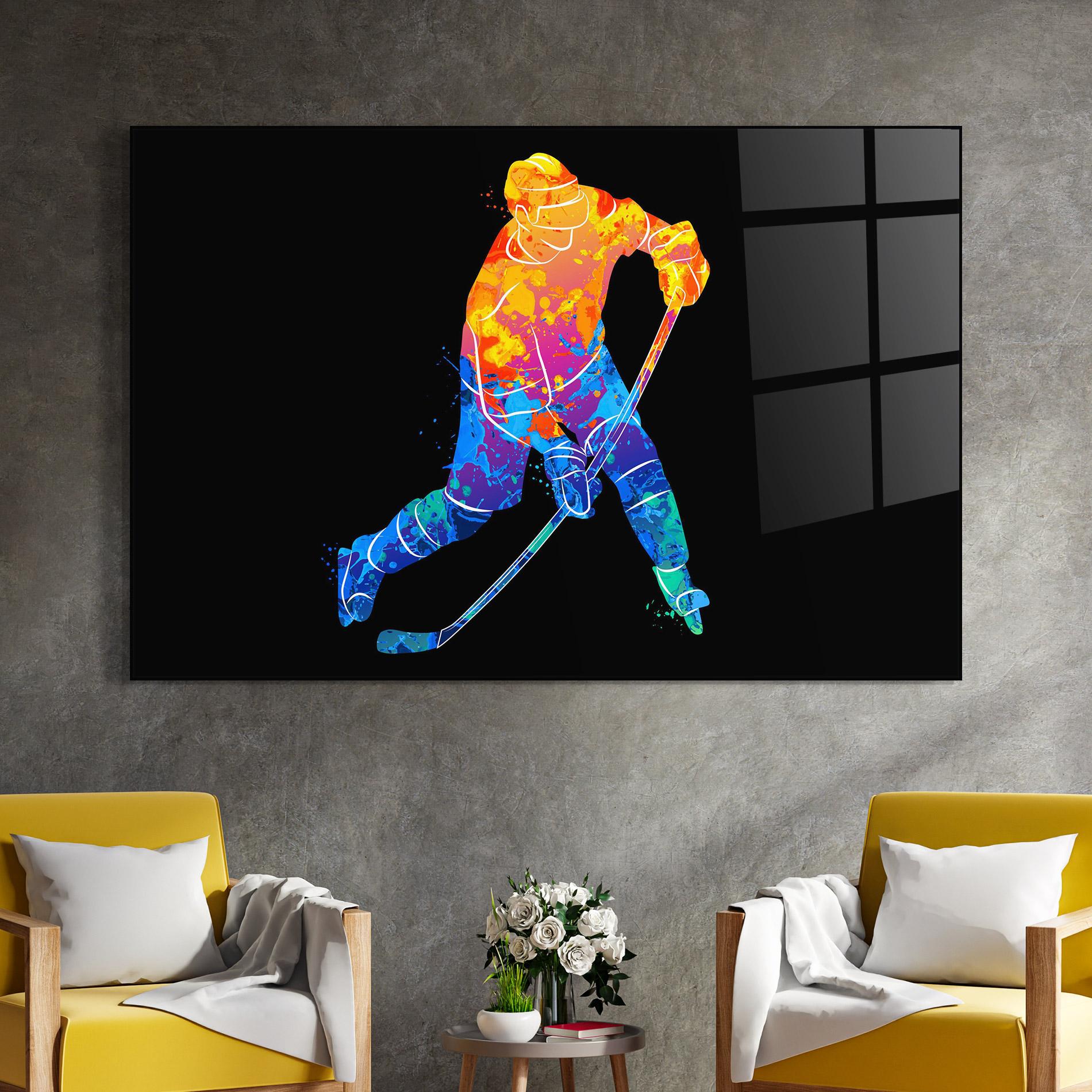 Üvegkép Color Mix Hockey mockup 4