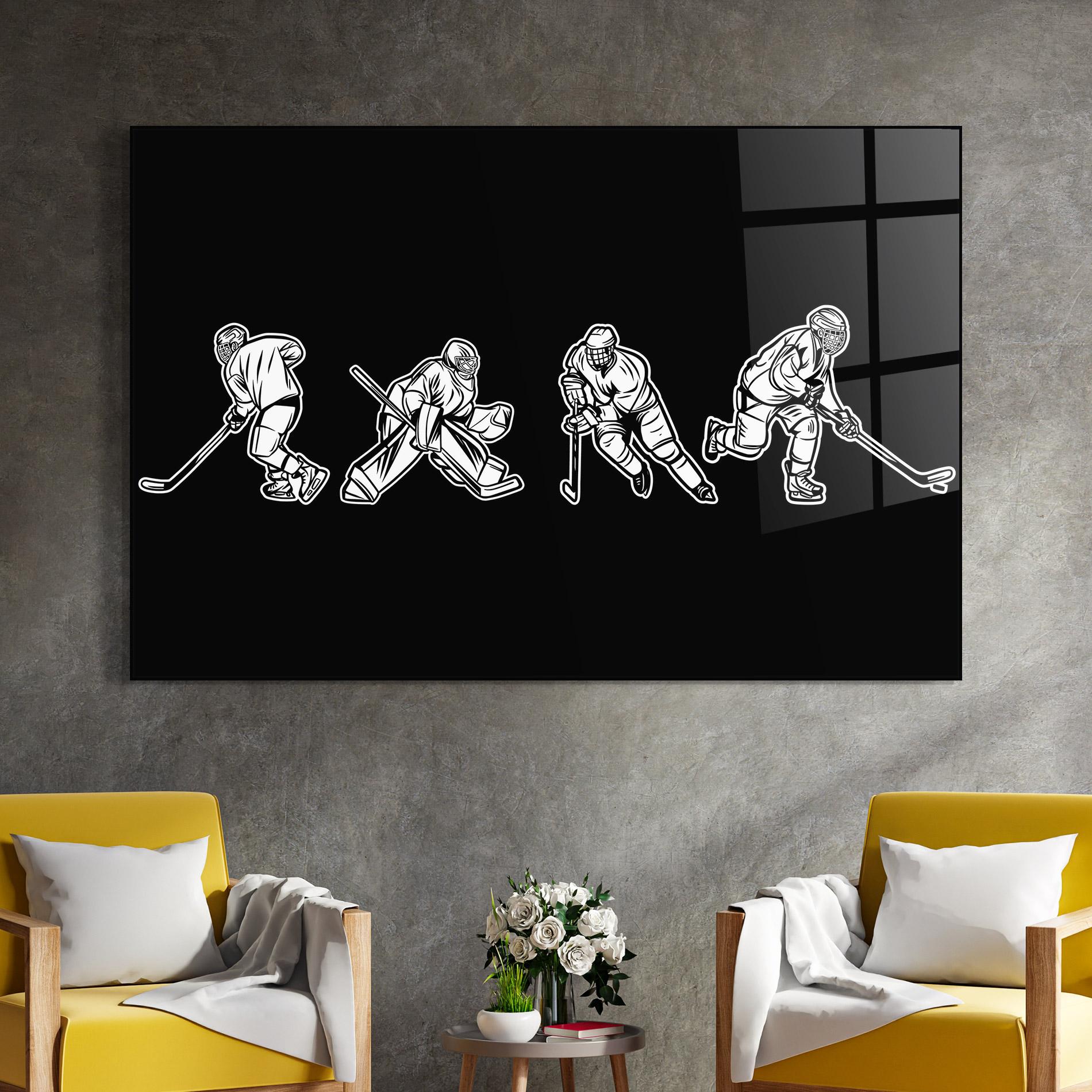 Üvegkép Hockey Four mockup 4