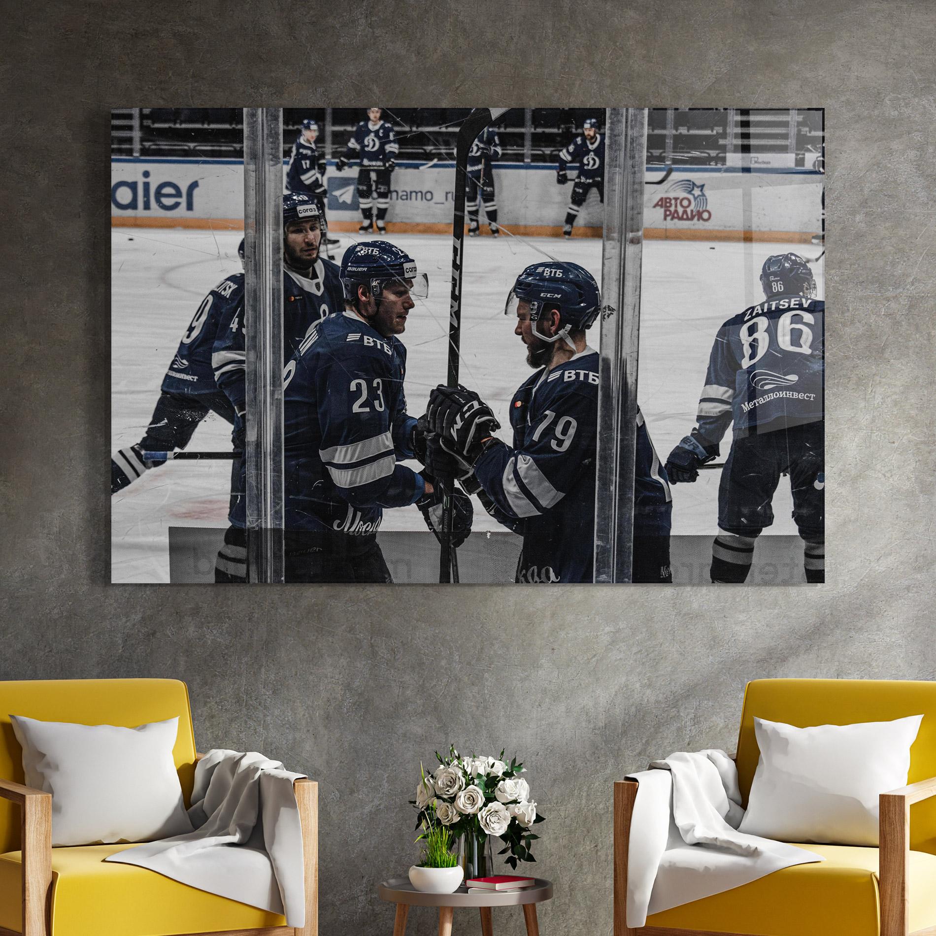 Üvegkép Hockey Players mockup 4