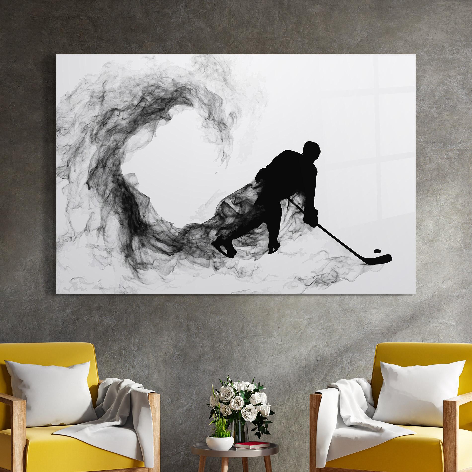 Üvegkép Hockey Smoke mockup 4