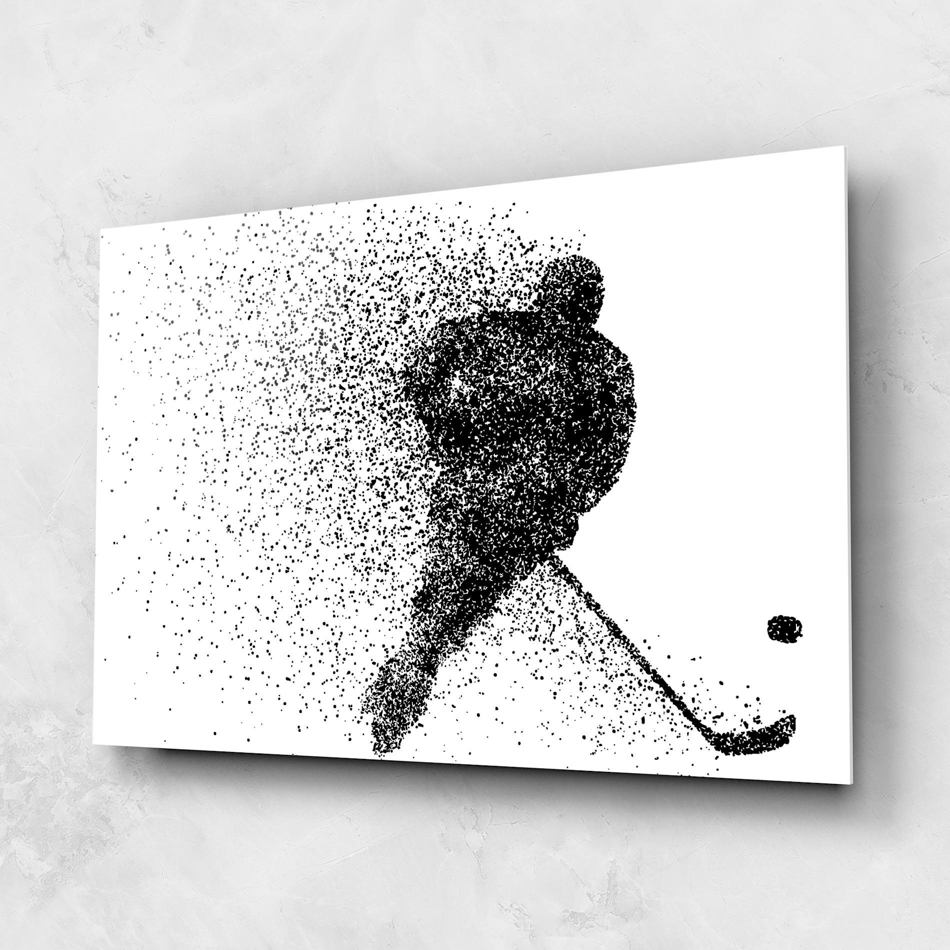 Üvegkép Hockey Art mockup 1