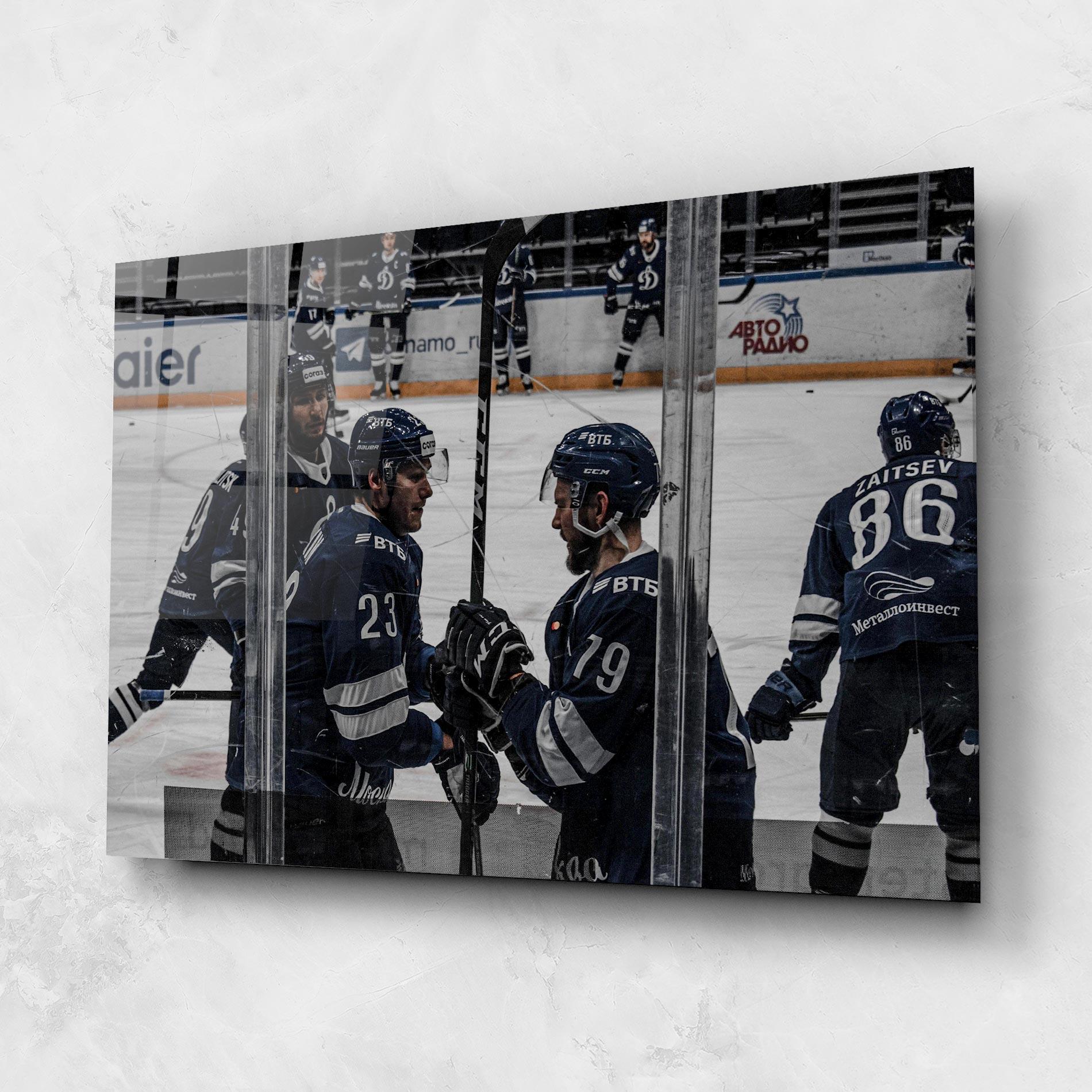 Üvegkép Hockey Players mockup 1