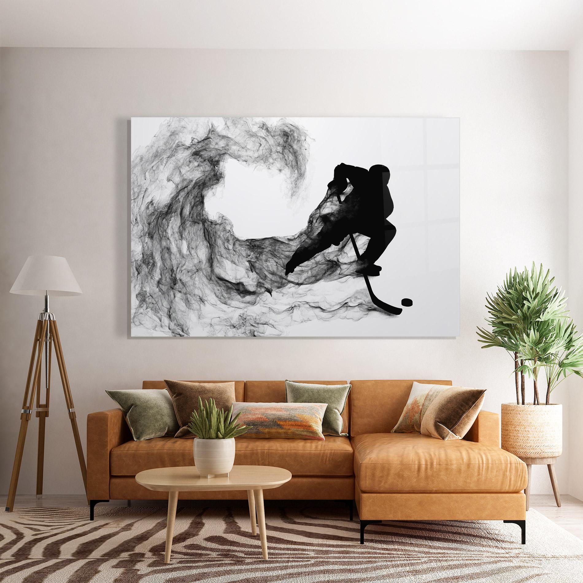 Üvegkép Black Smoke Hockey mockup 7