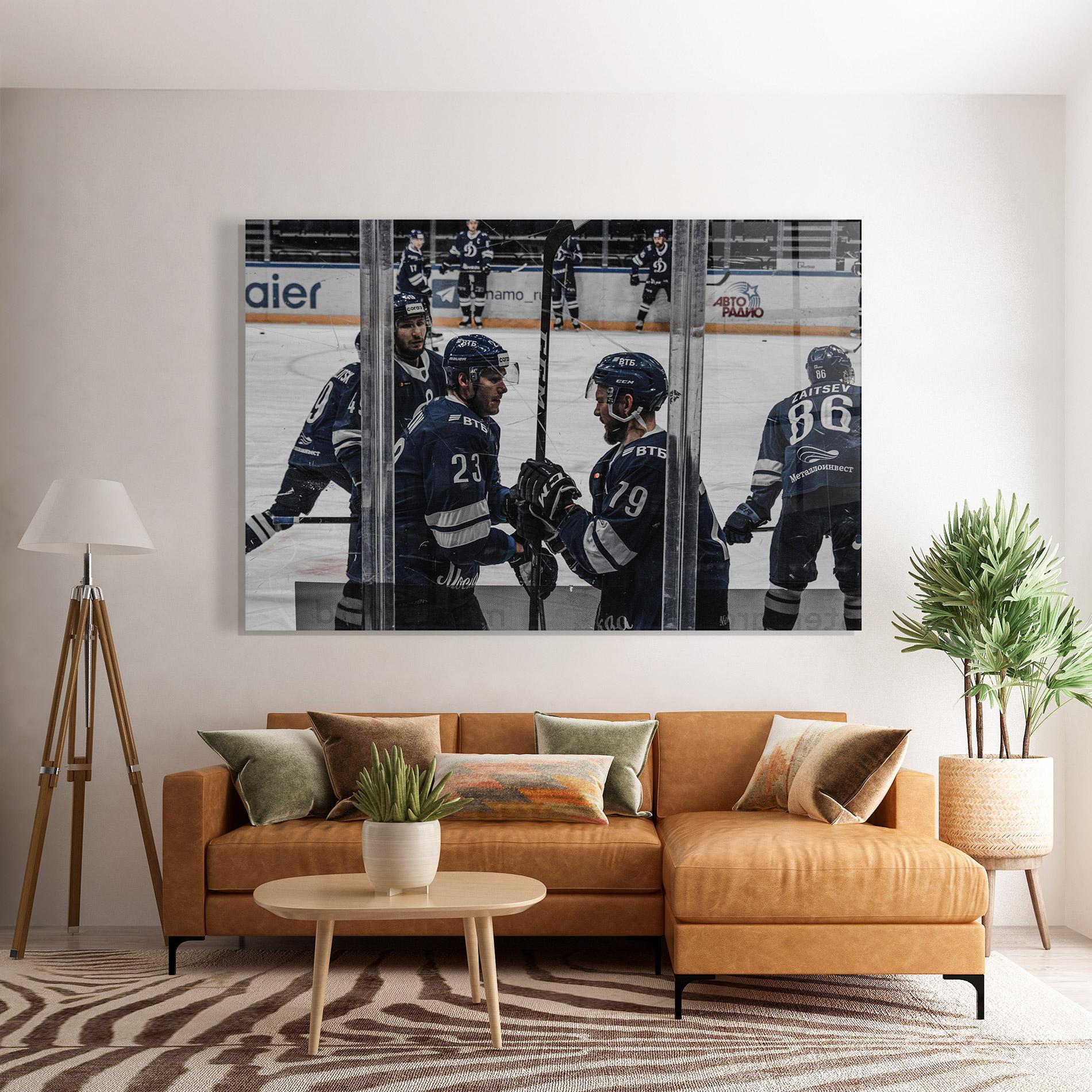 Üvegkép Hockey Players mockup 7