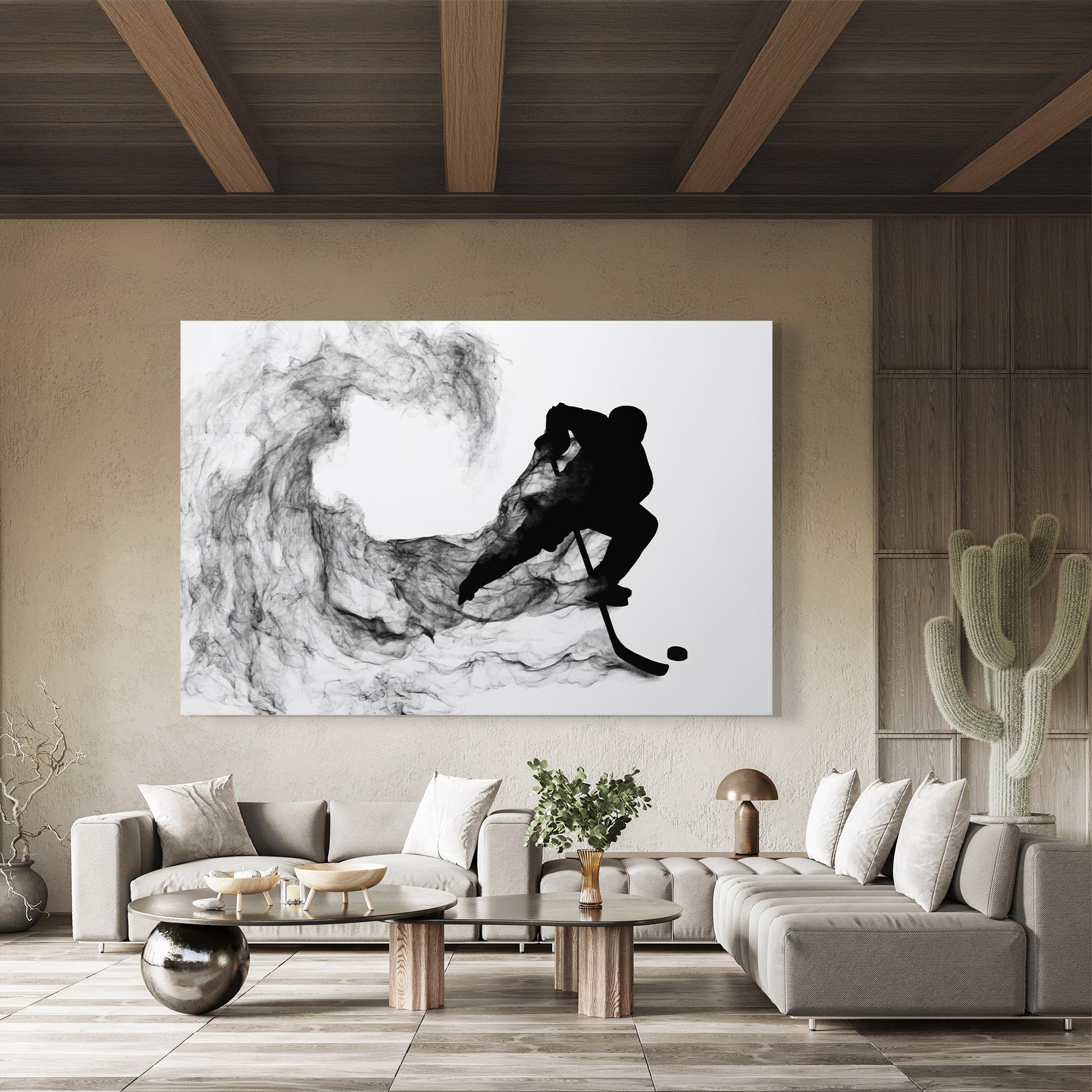 Üvegkép Black Smoke Hockey mockup 8