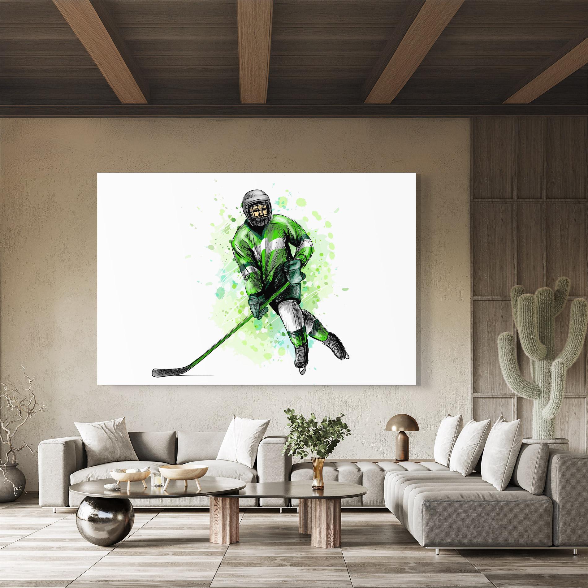 Üvegkép Green Hockey mockup 8