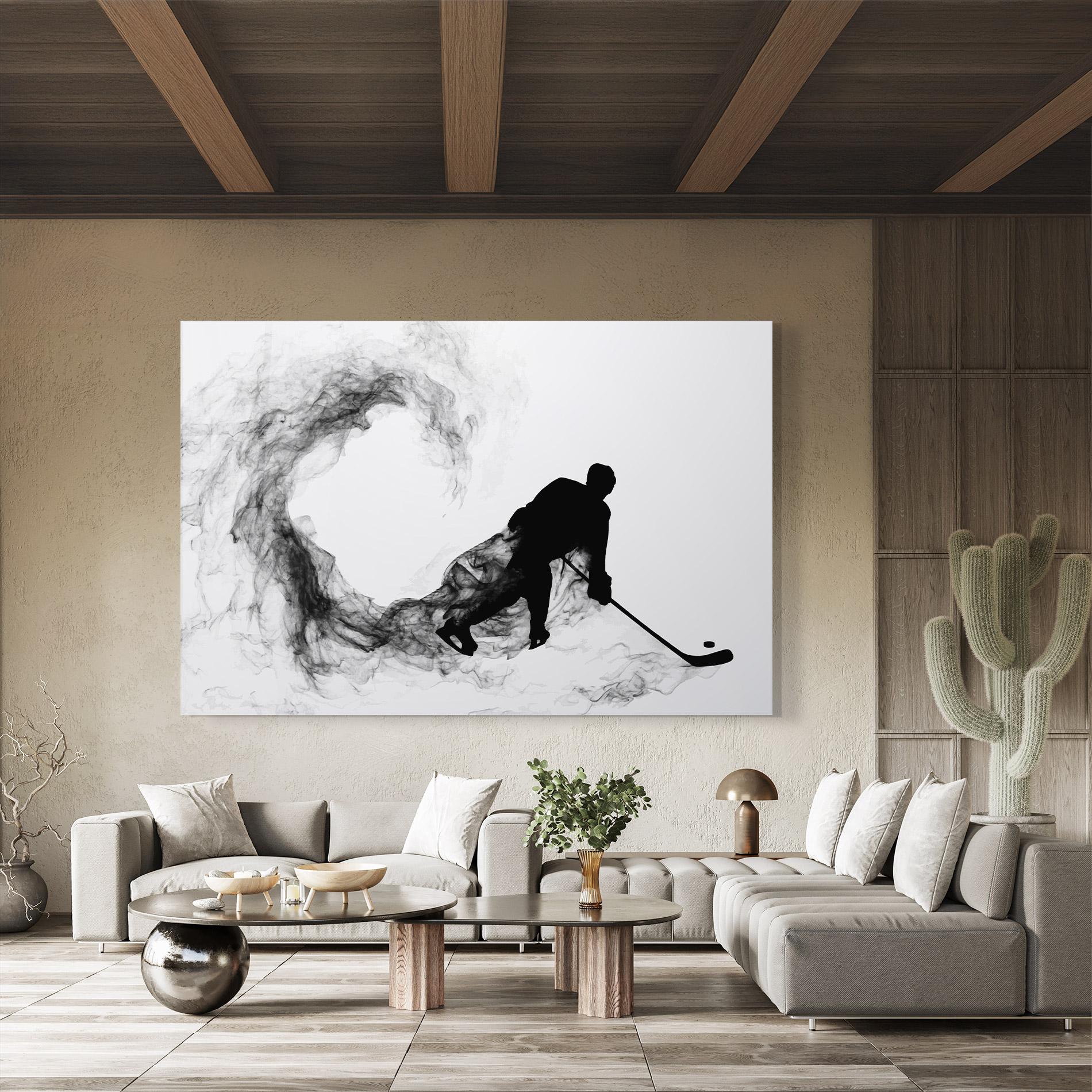 Üvegkép Hockey Smoke mockup 8