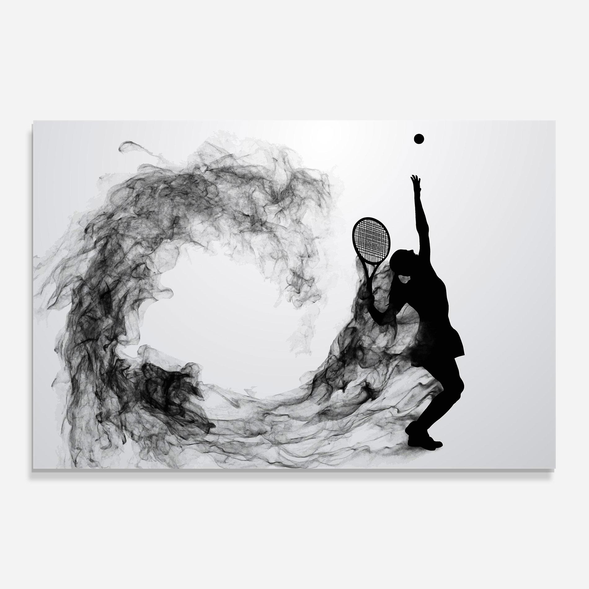 Üvegkép Black Tennis Smoke mockup 0