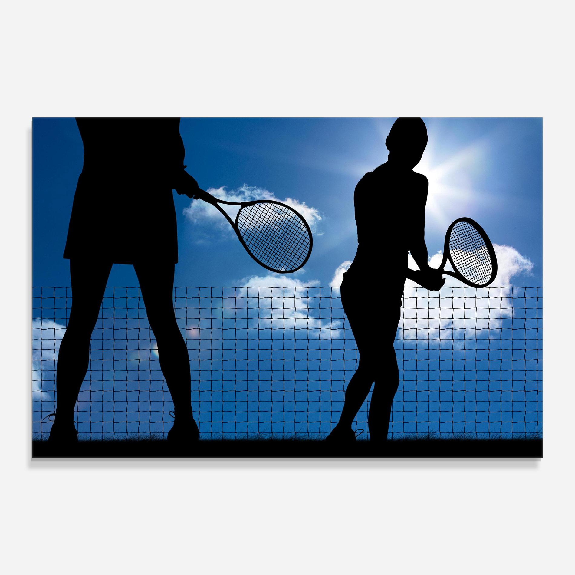 Üvegkép Blue Sky Tennis mockup 0