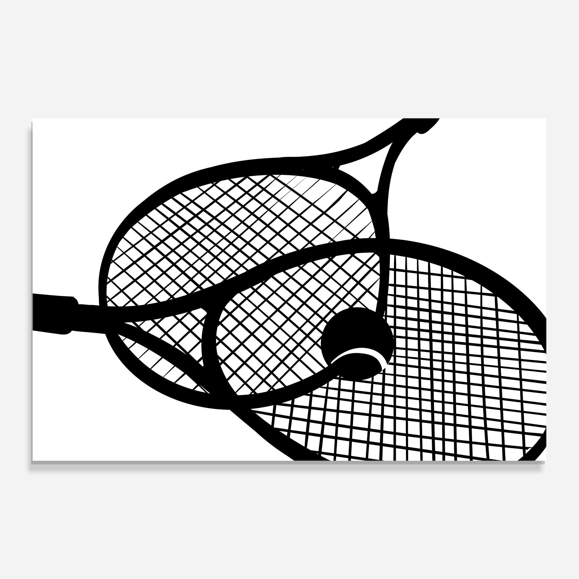 Üvegkép Tennis Ball Line mockup 0