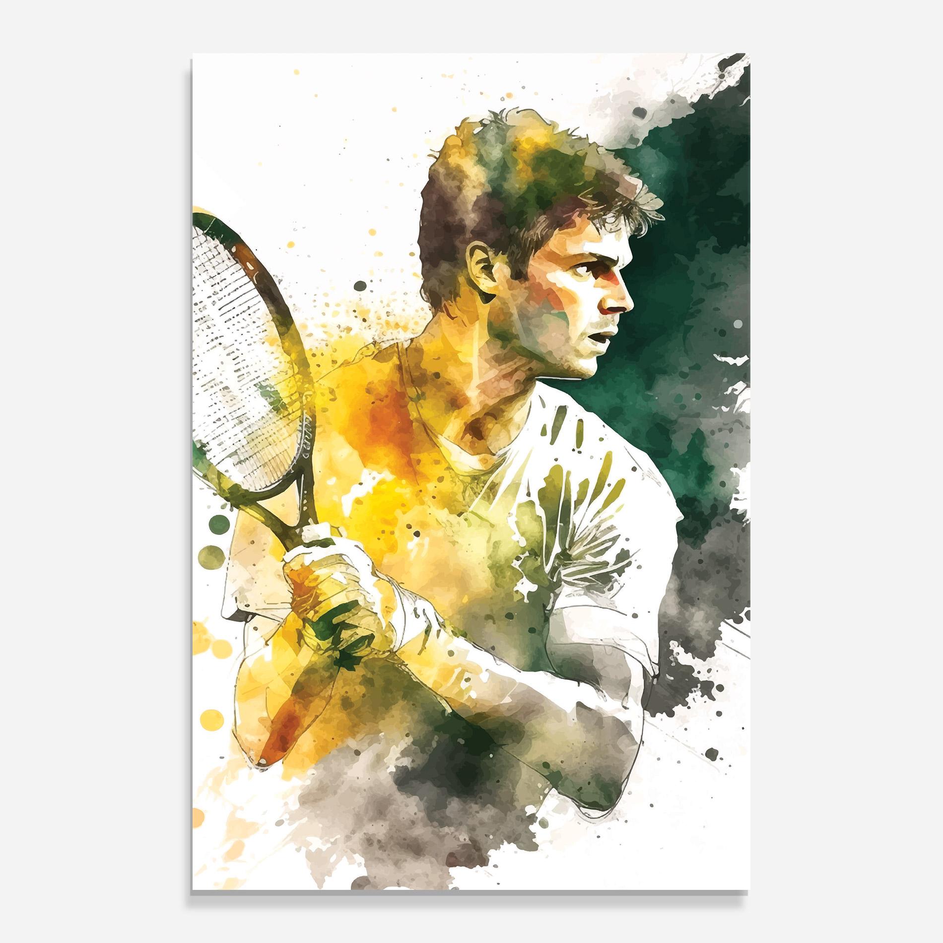 Üvegkép Player Watercolor mockup 0