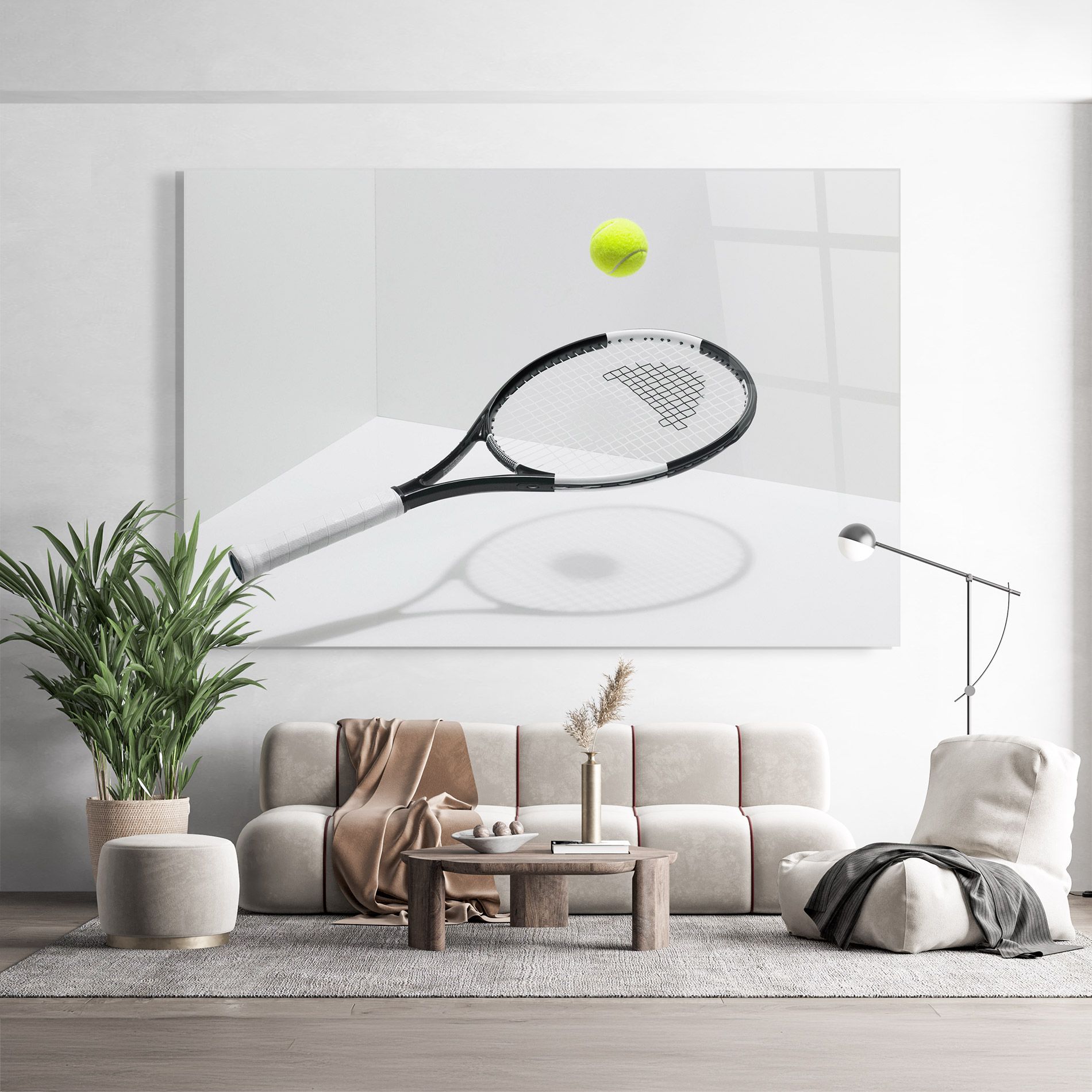 Floating Tennis Racket mockup 9