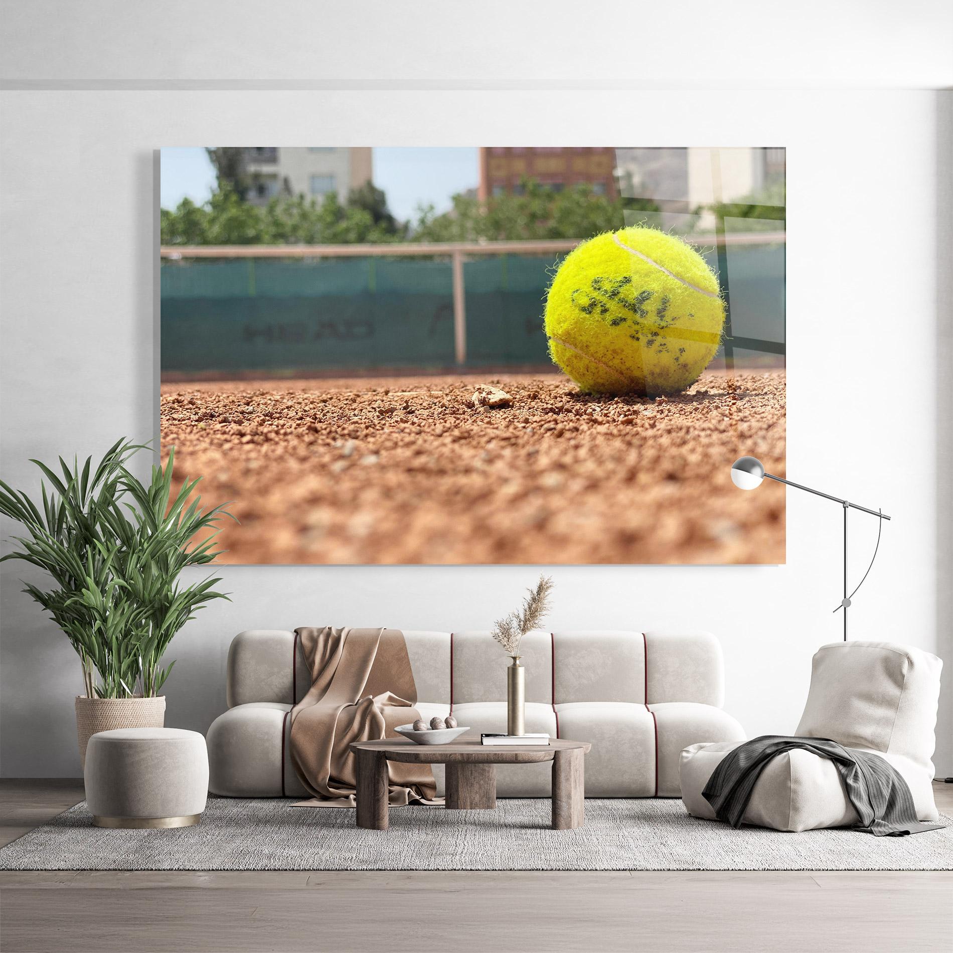 Üvegkép Lost Tennis Ball mockup 9