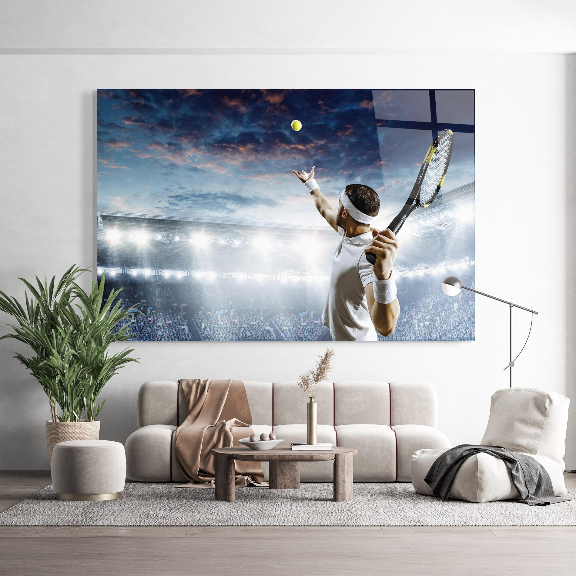 Üvegkép Professional Tennis Player mockup 9