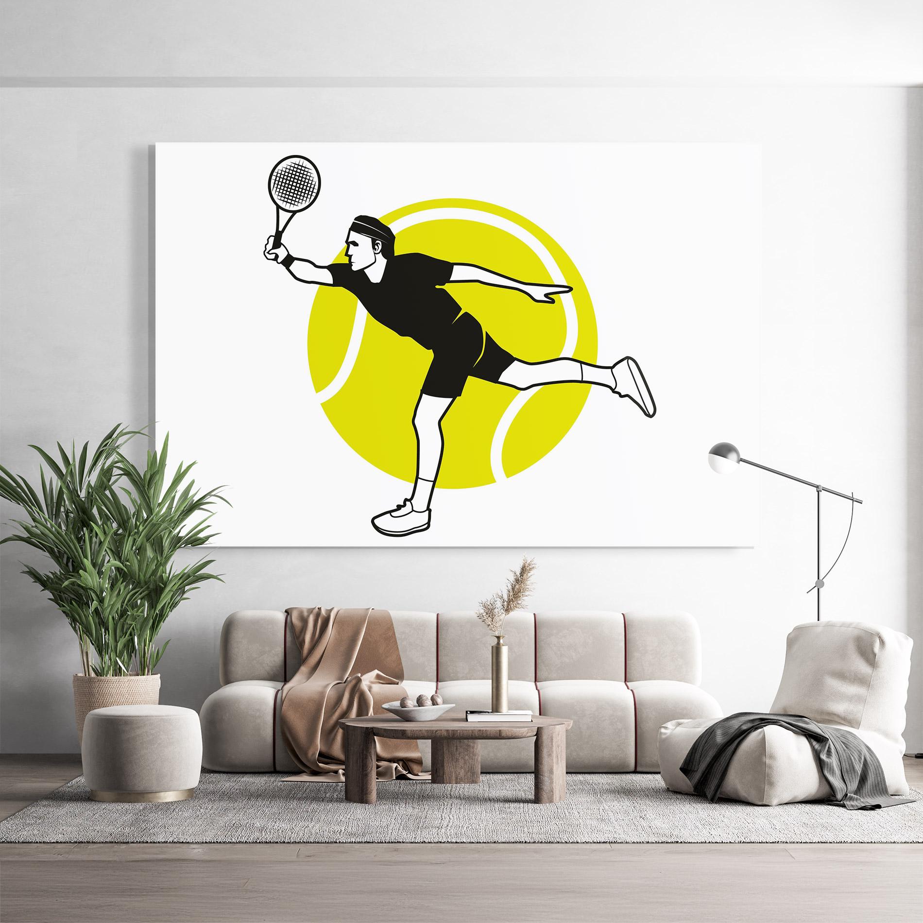 Üvegkép Running Tennis mockup 9