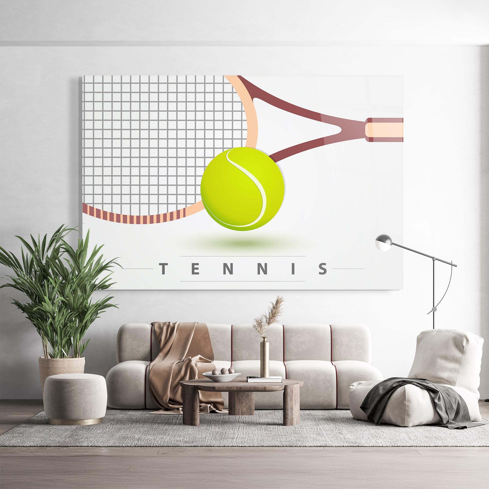 Üvegkép Tennis Ball mockup 9