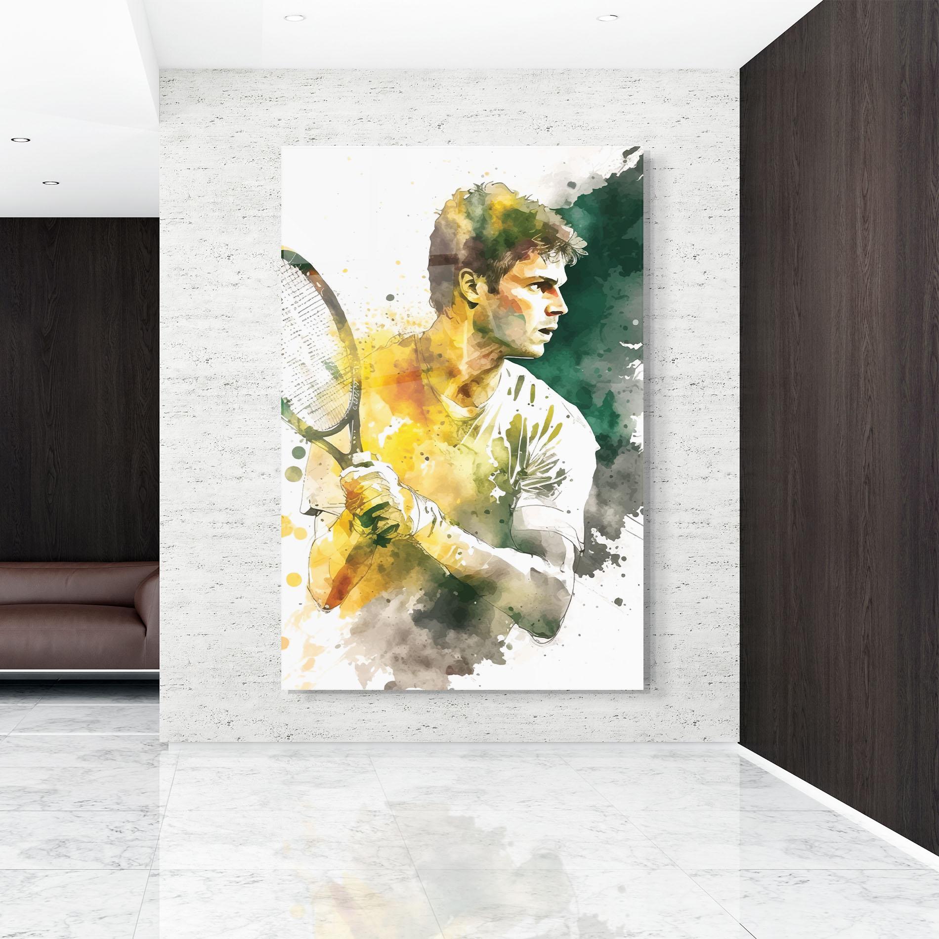 Üvegkép Player Watercolor mockup 9