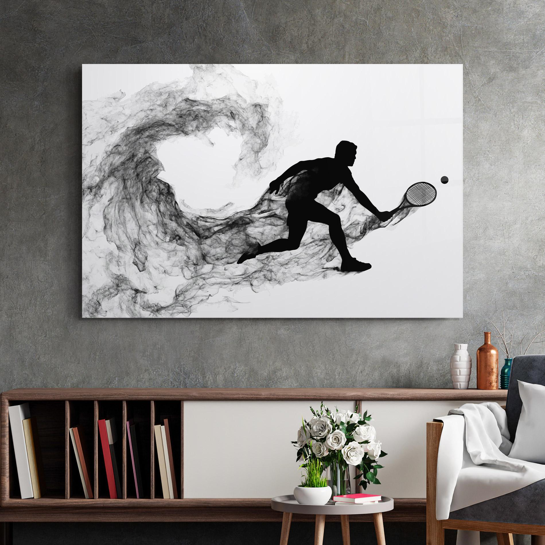 Üvegkép Black Smoke Tennis mockup 2