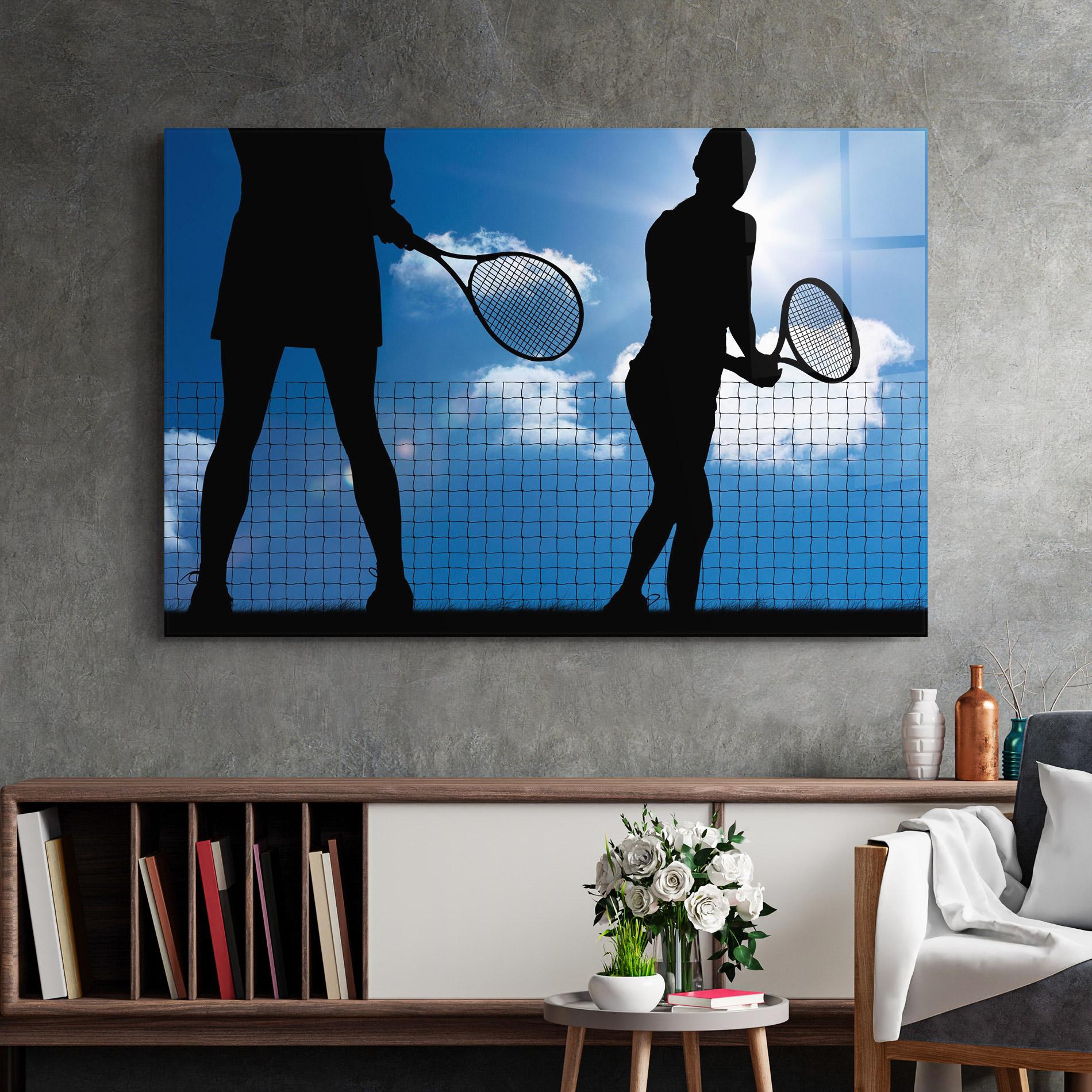 Üvegkép Blue Sky Tennis mockup 2