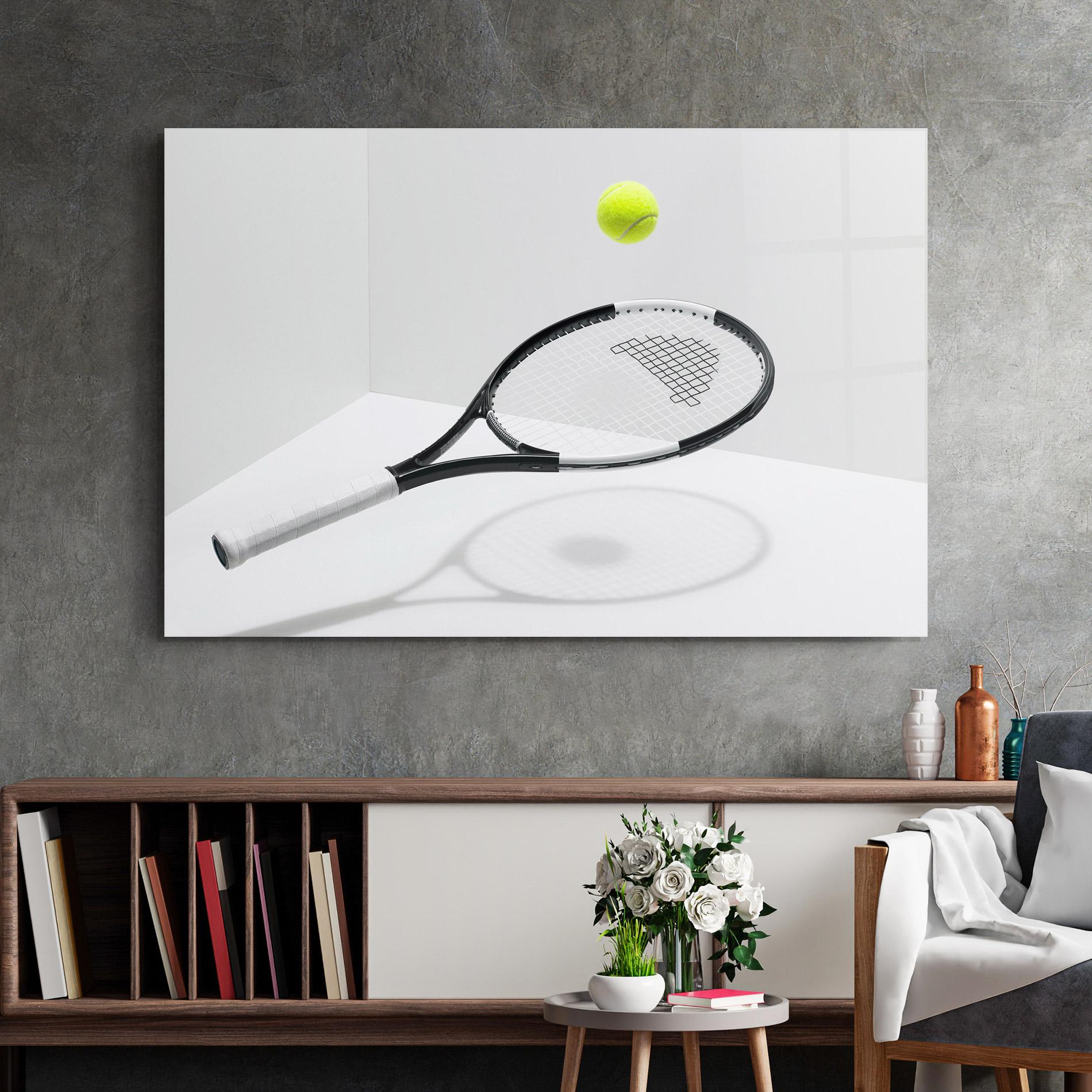 Üvegkép Floating Tennis Racket mockup 2