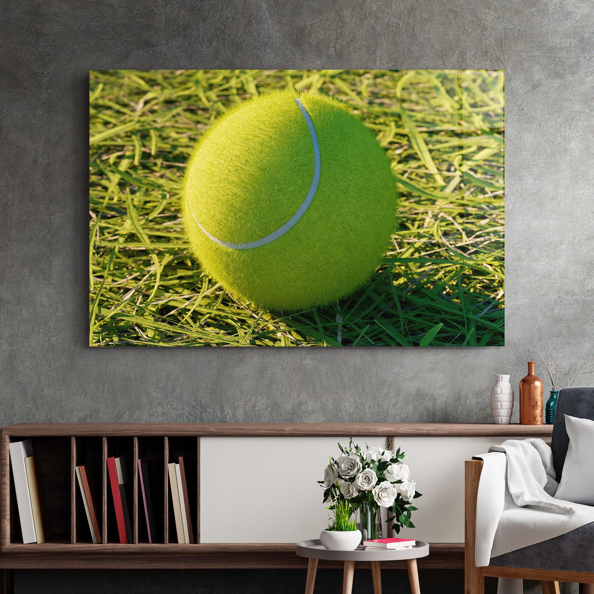 Green Tennis Ball mockup 2