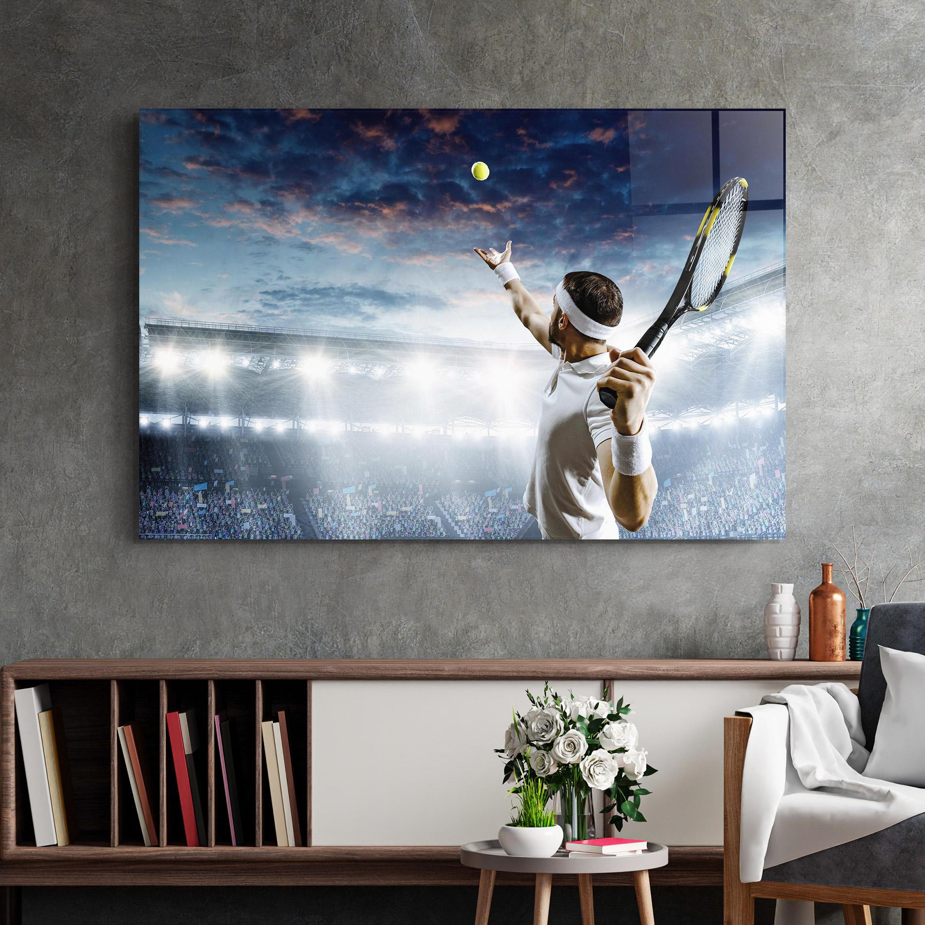 Üvegkép Professional Tennis Player mockup 2