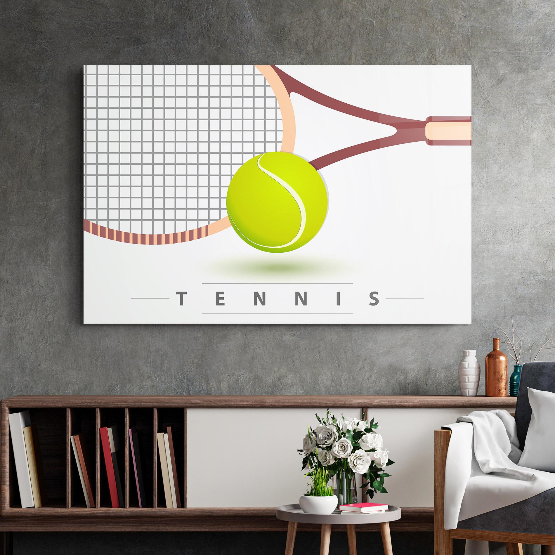 Üvegkép Tennis Ball mockup 2