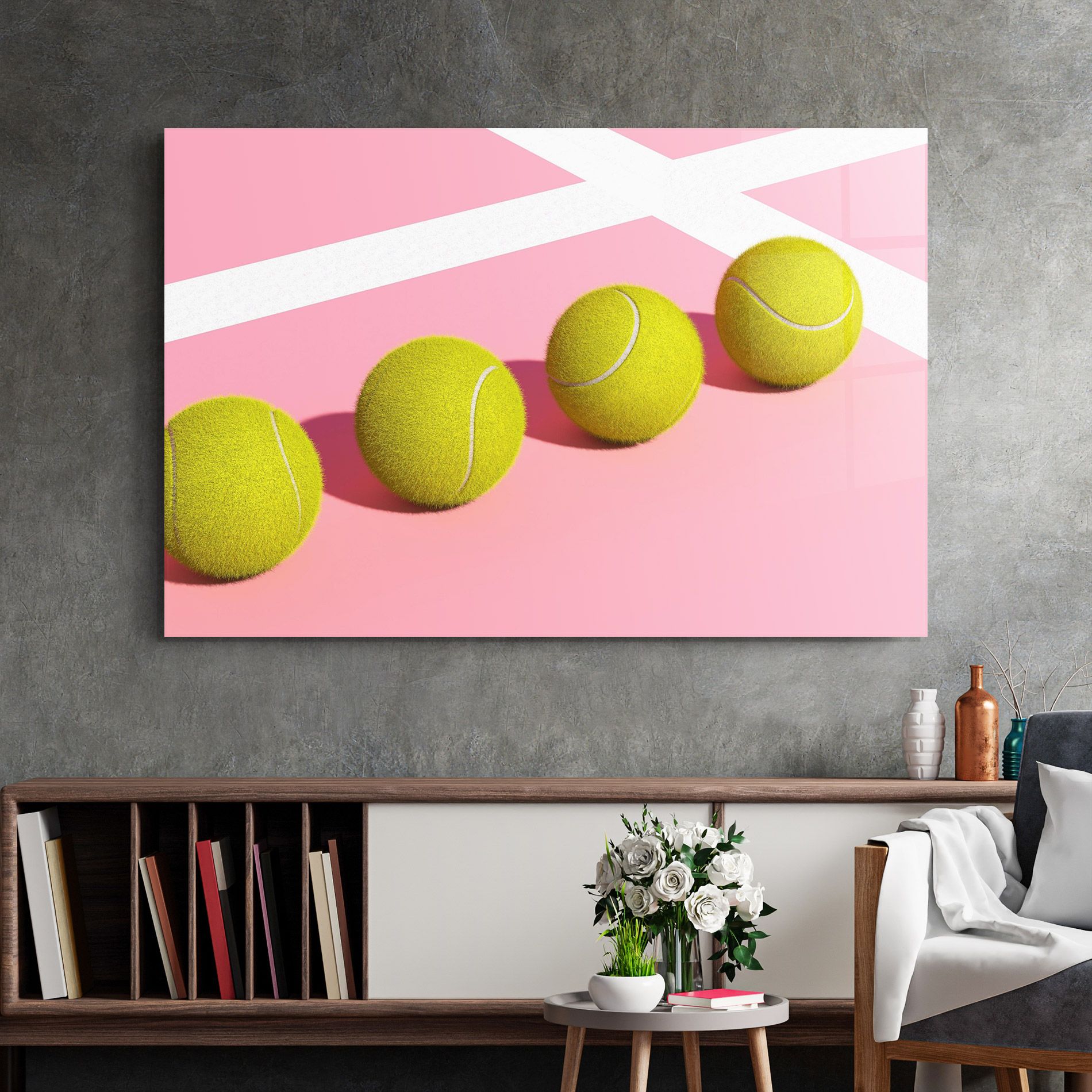 Tennis Balls On Pink mockup 2