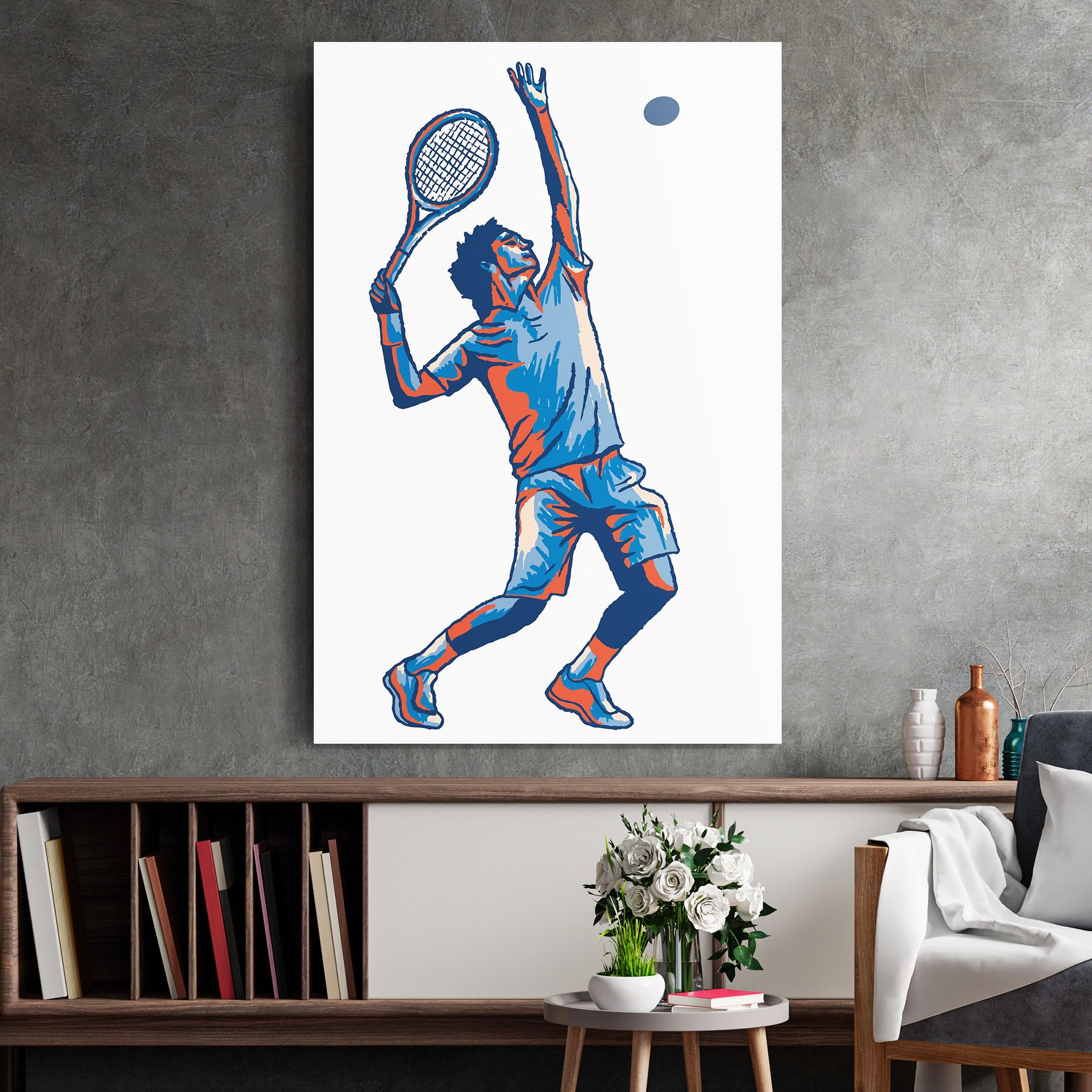 Blue Red Tennis mockup 2