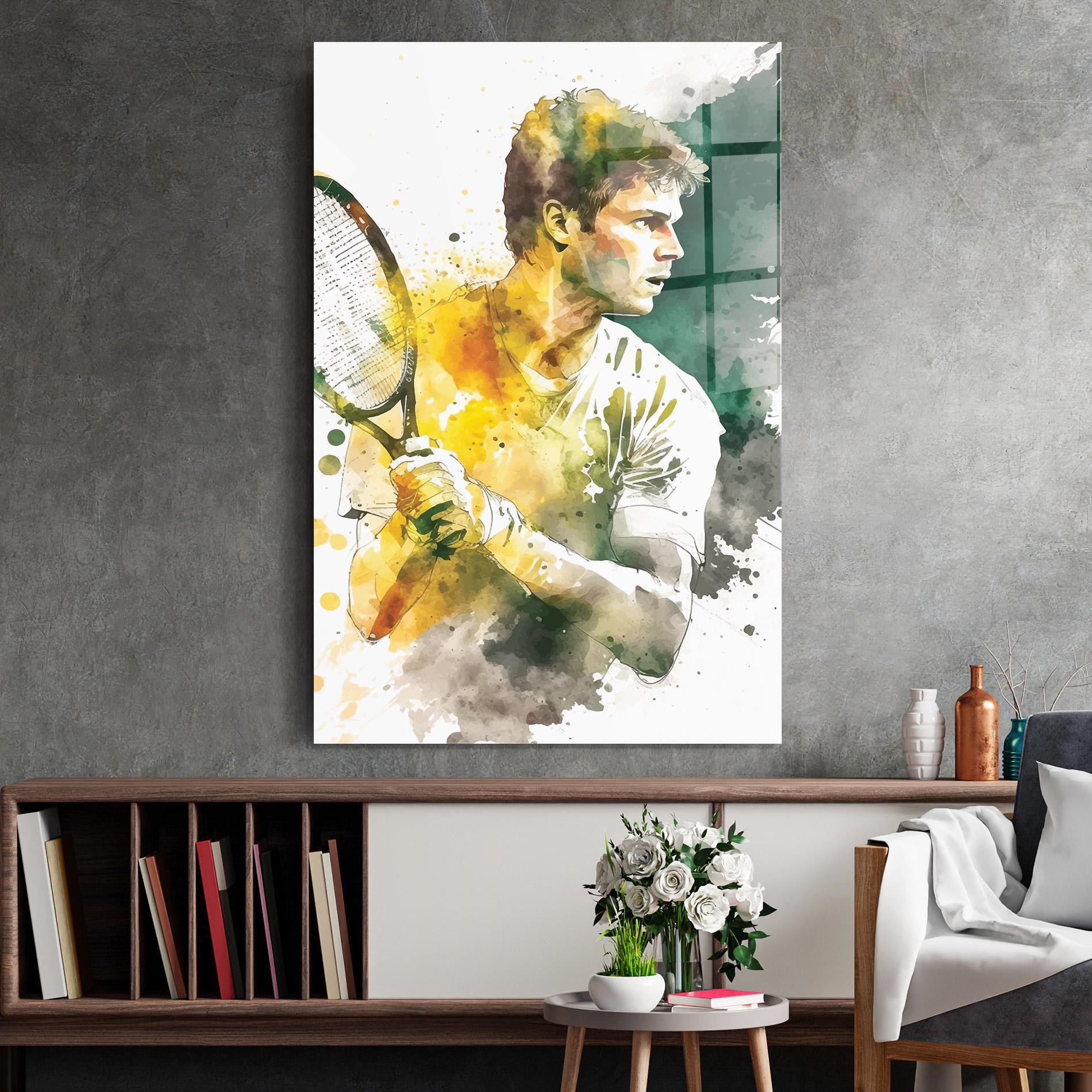 Üvegkép Player Watercolor mockup 2