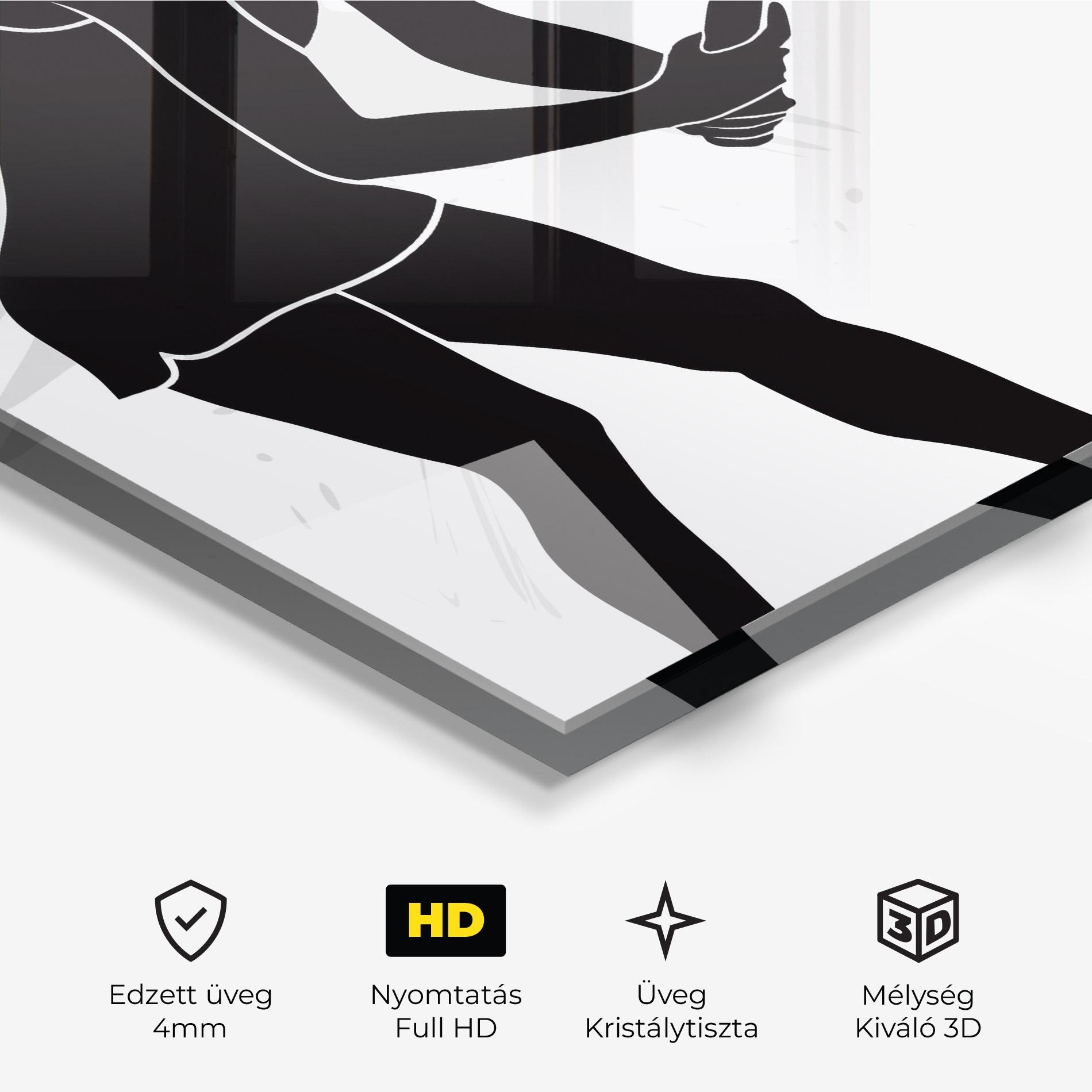 Üvegkép Female Tennis Player mockup 3