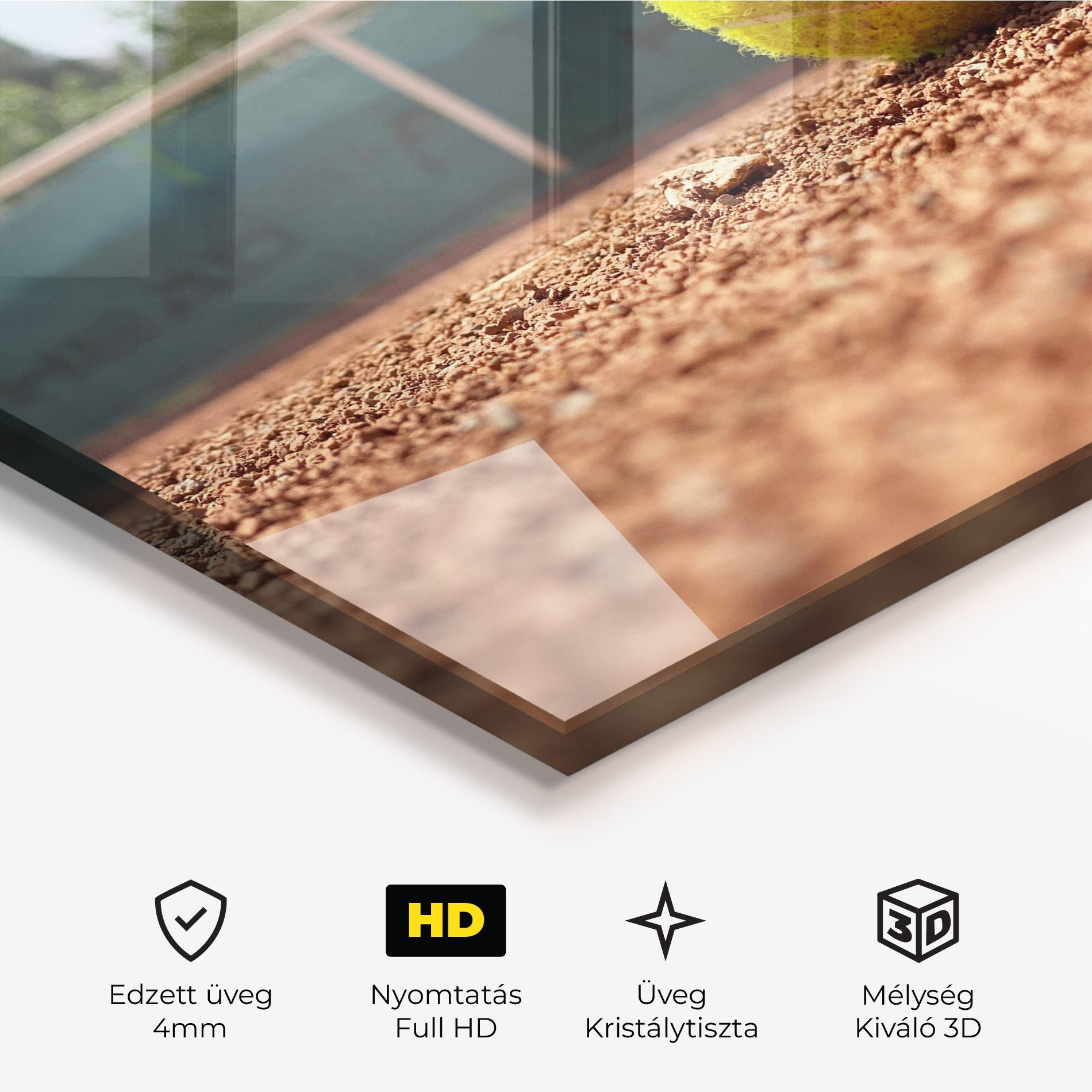 Üvegkép Lost Tennis Ball mockup 3