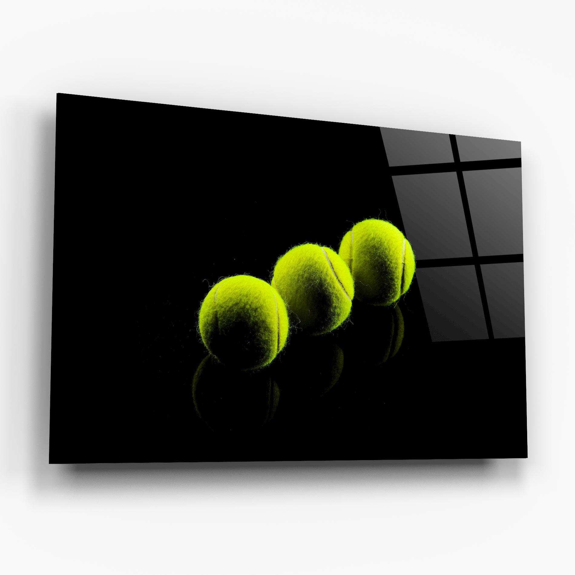 Üvegkép 3 Tennis Balls mockup 6