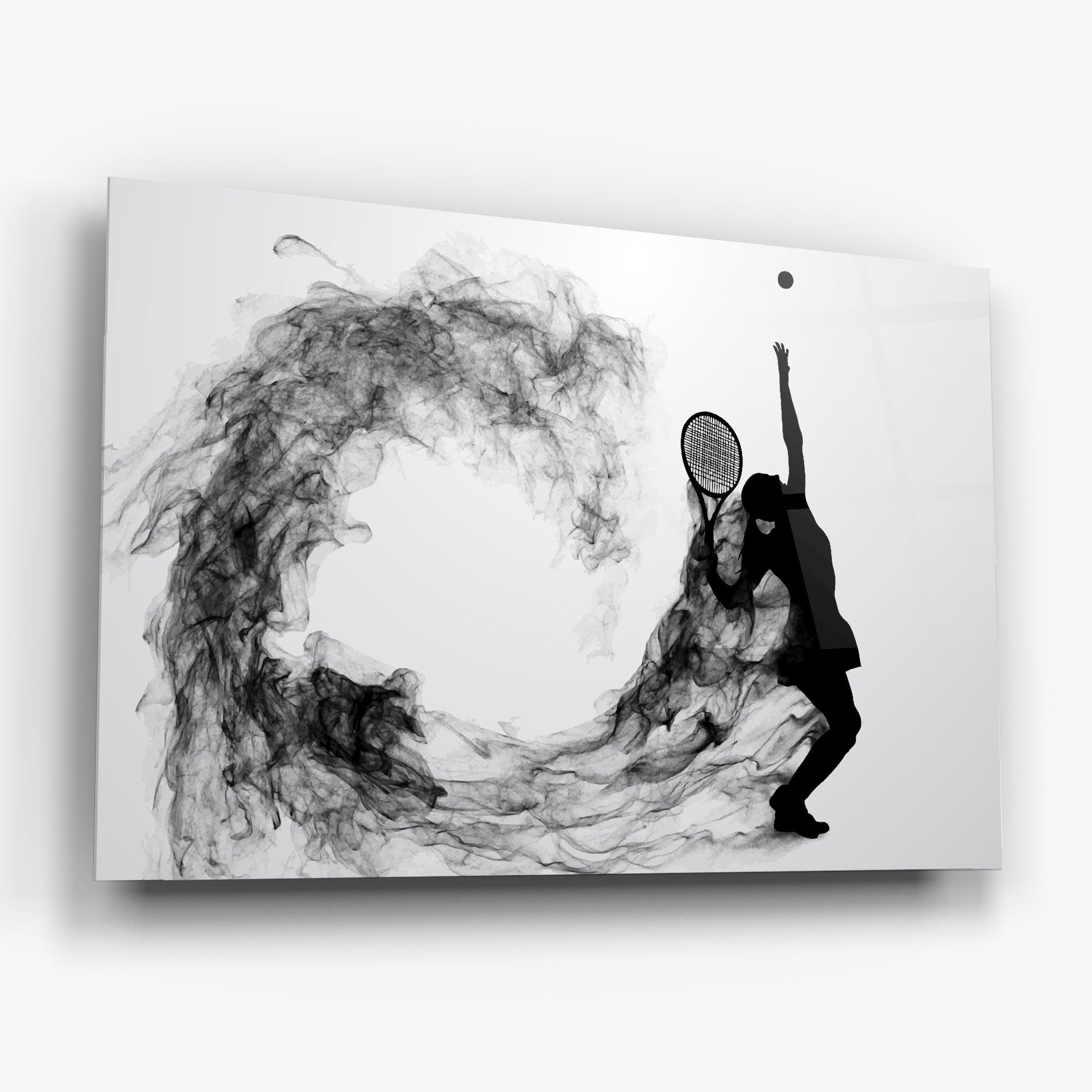 Üvegkép Black Tennis Smoke mockup 6