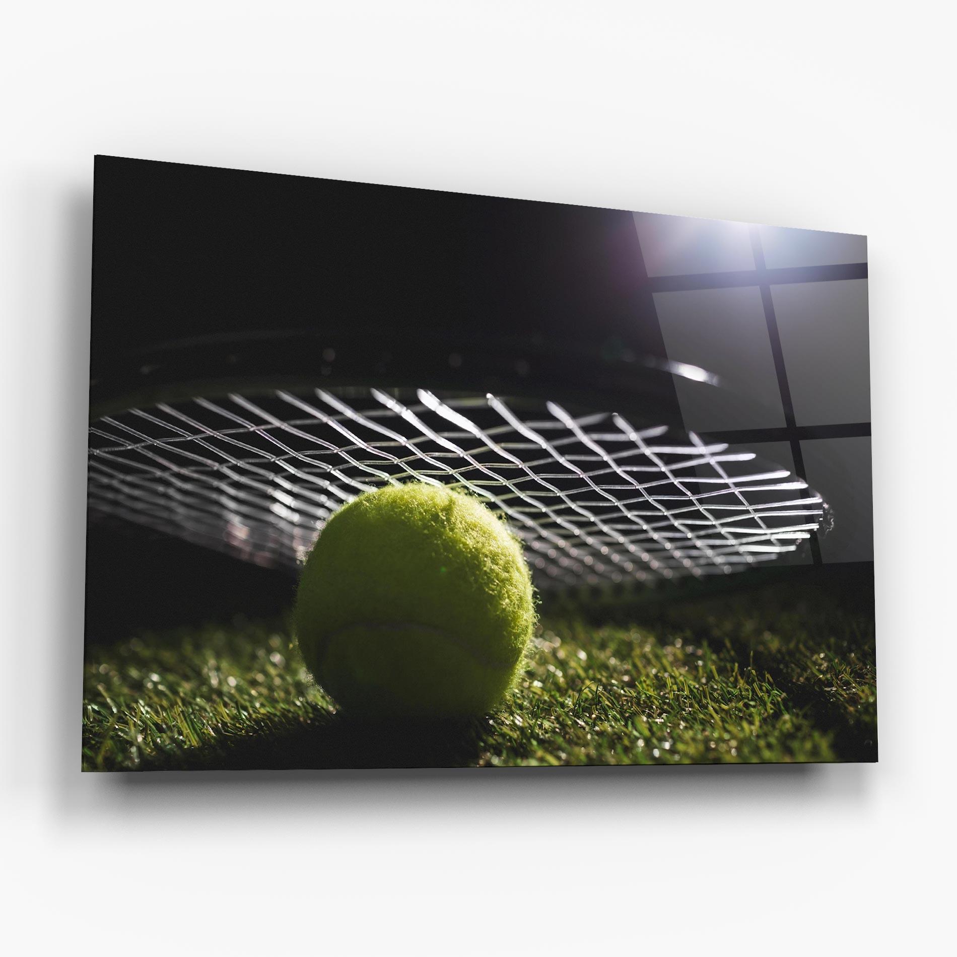 Üvegkép Close Up Tennis Ball mockup 6