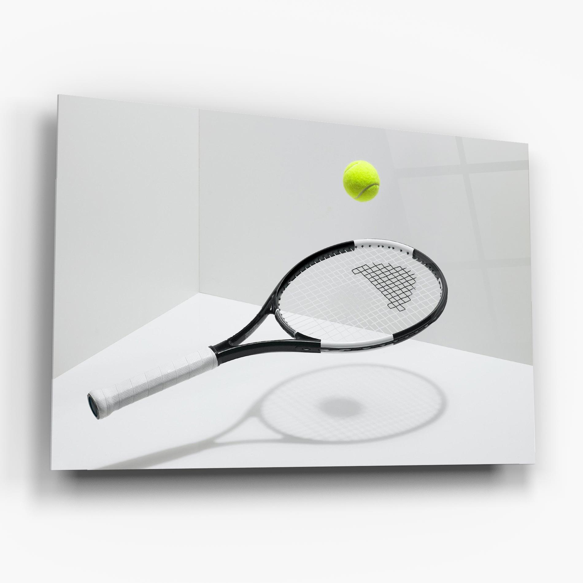 Üvegkép Floating Tennis Racket mockup 6