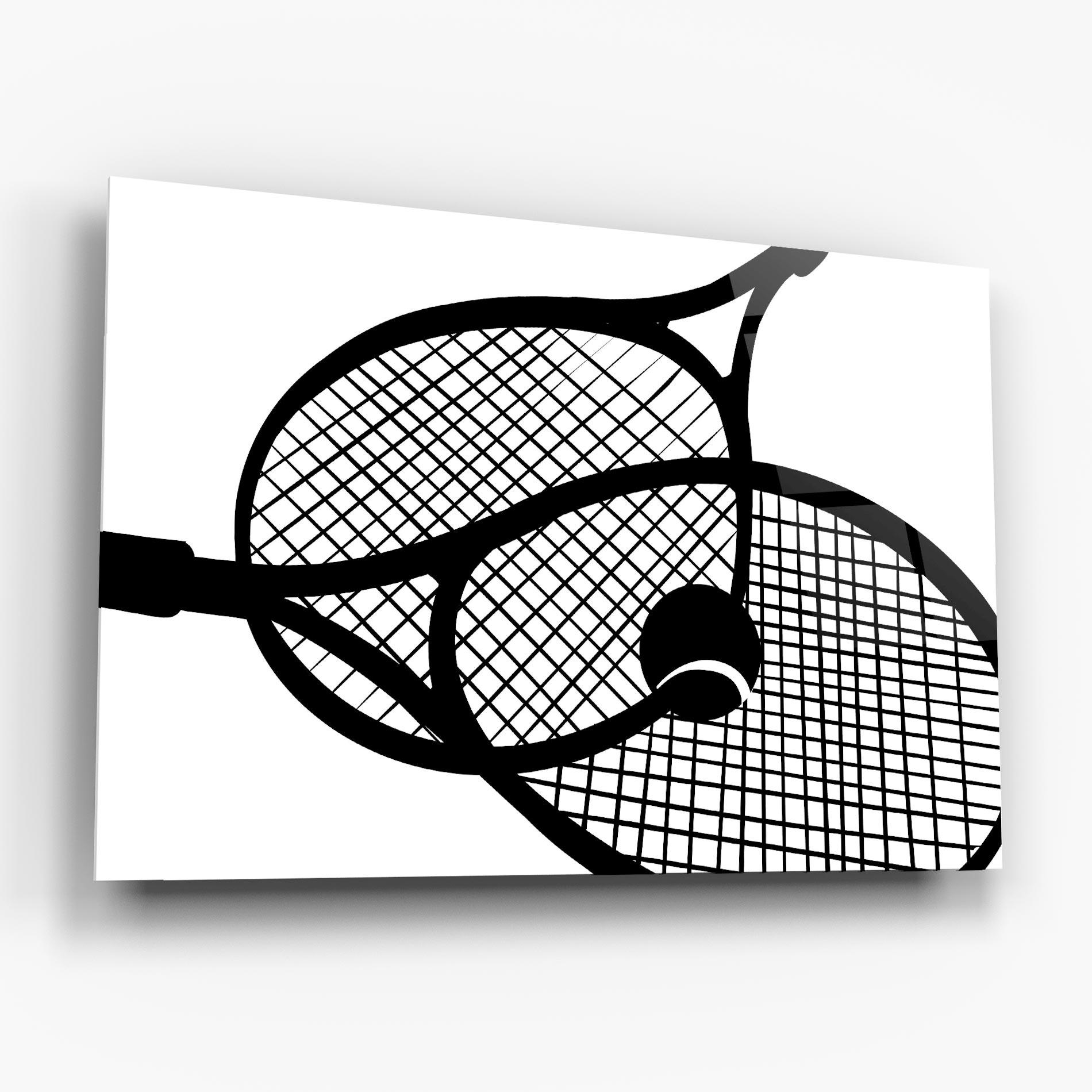 Üvegkép Tennis Ball Line mockup 6