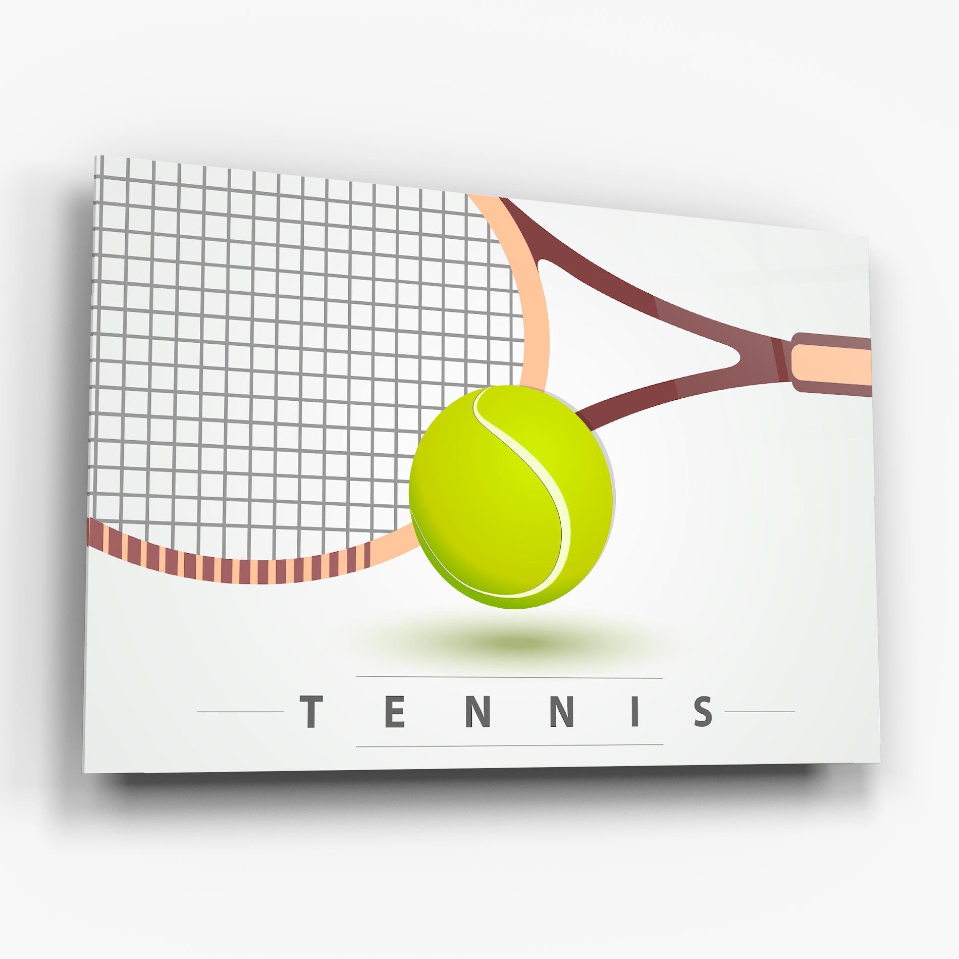 Üvegkép Tennis Ball mockup 6