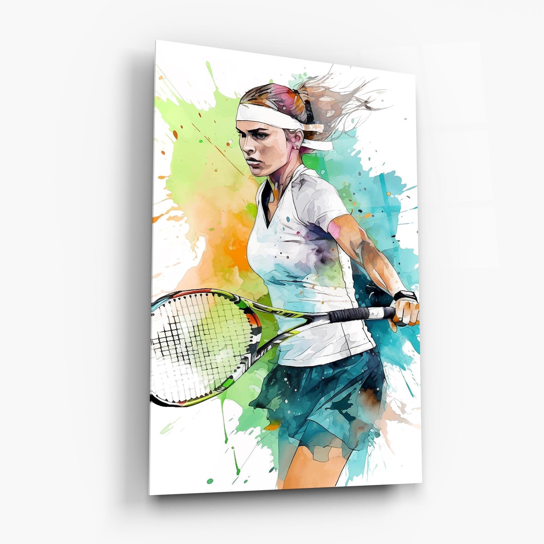 Üvegkép Green Blue Tennis mockup 6