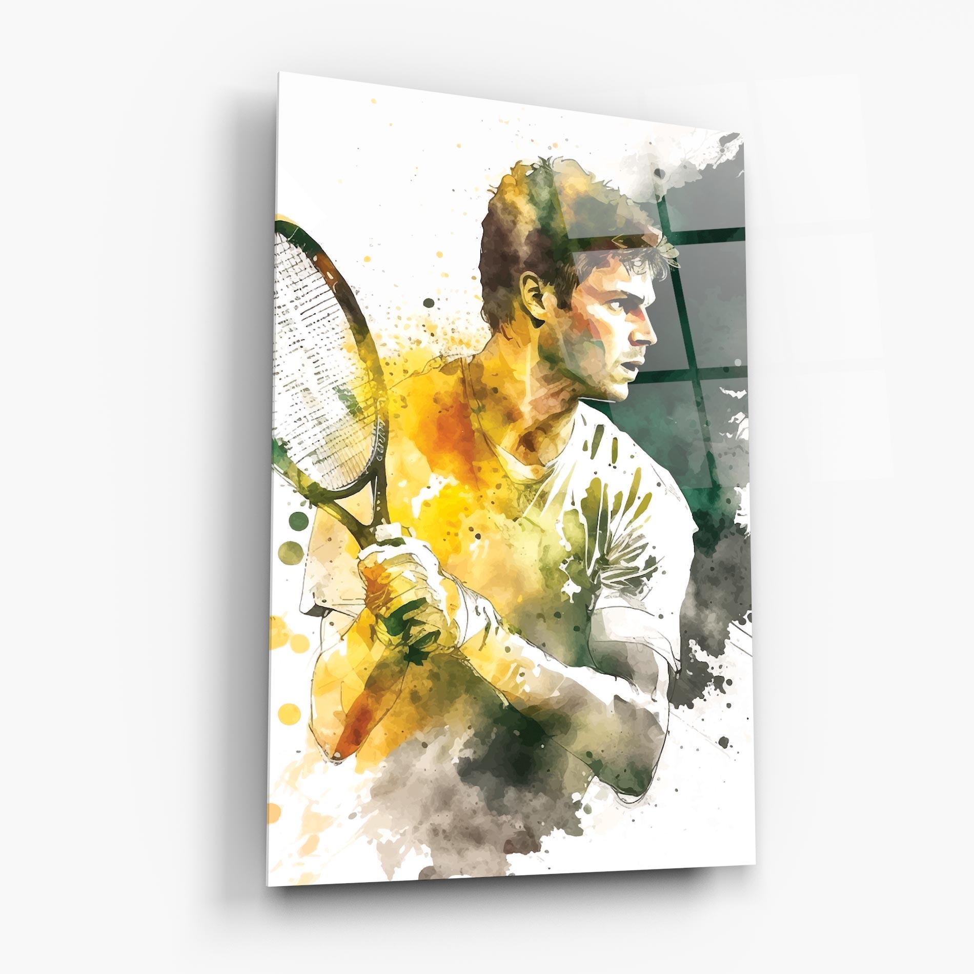 Üvegkép Player Watercolor mockup 6