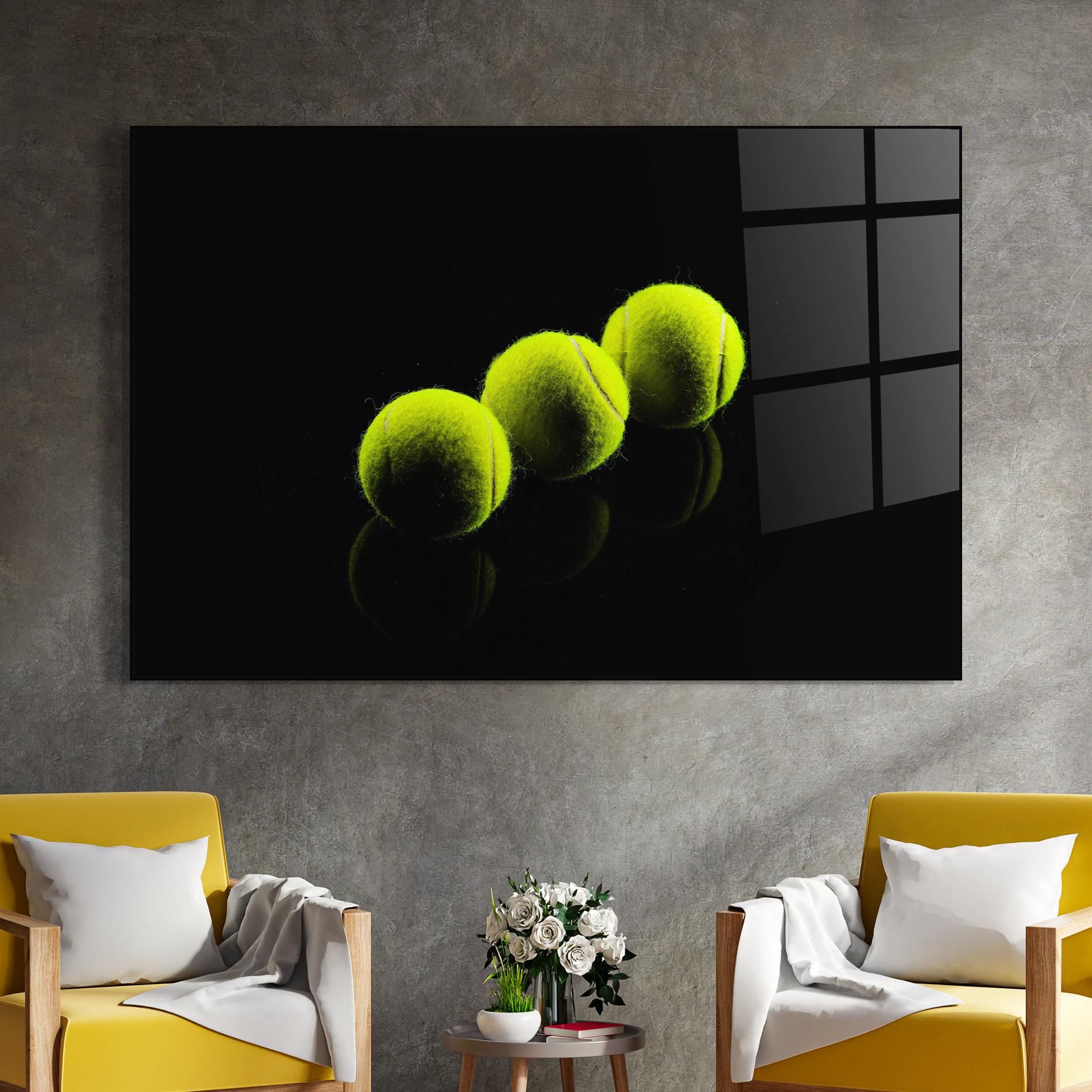 Üvegkép 3 Tennis Balls mockup 4