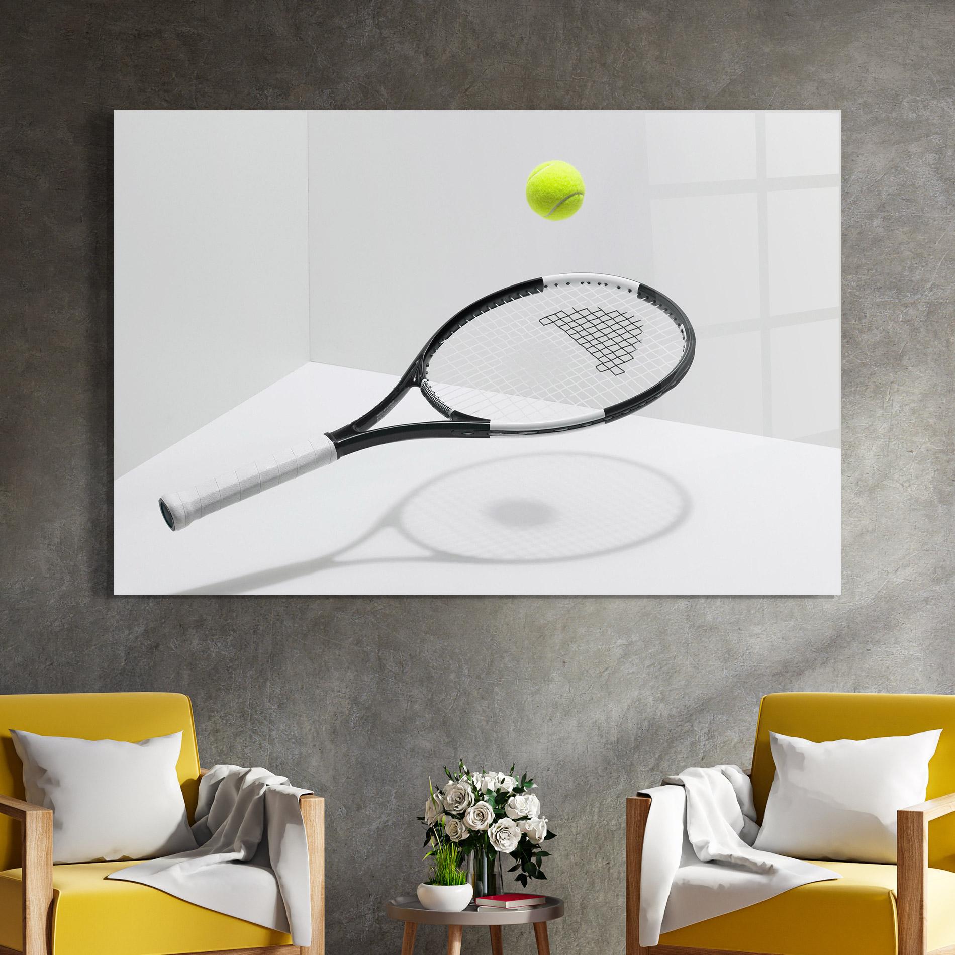 Üvegkép Floating Tennis Racket mockup 4