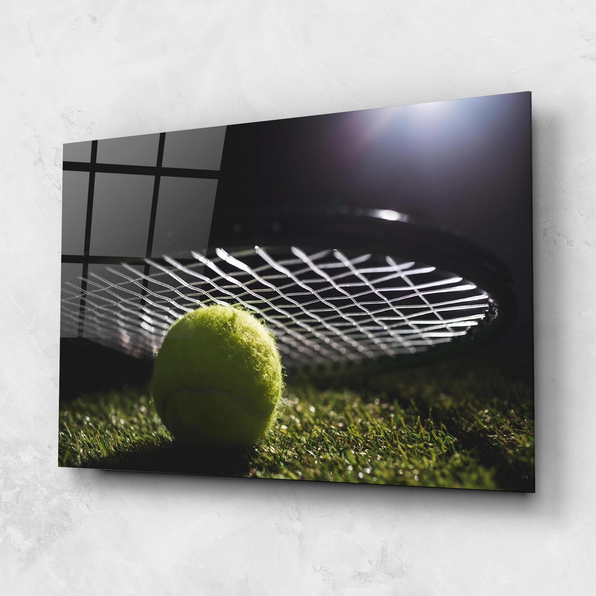 Üvegkép Close Up Tennis Ball mockup 1